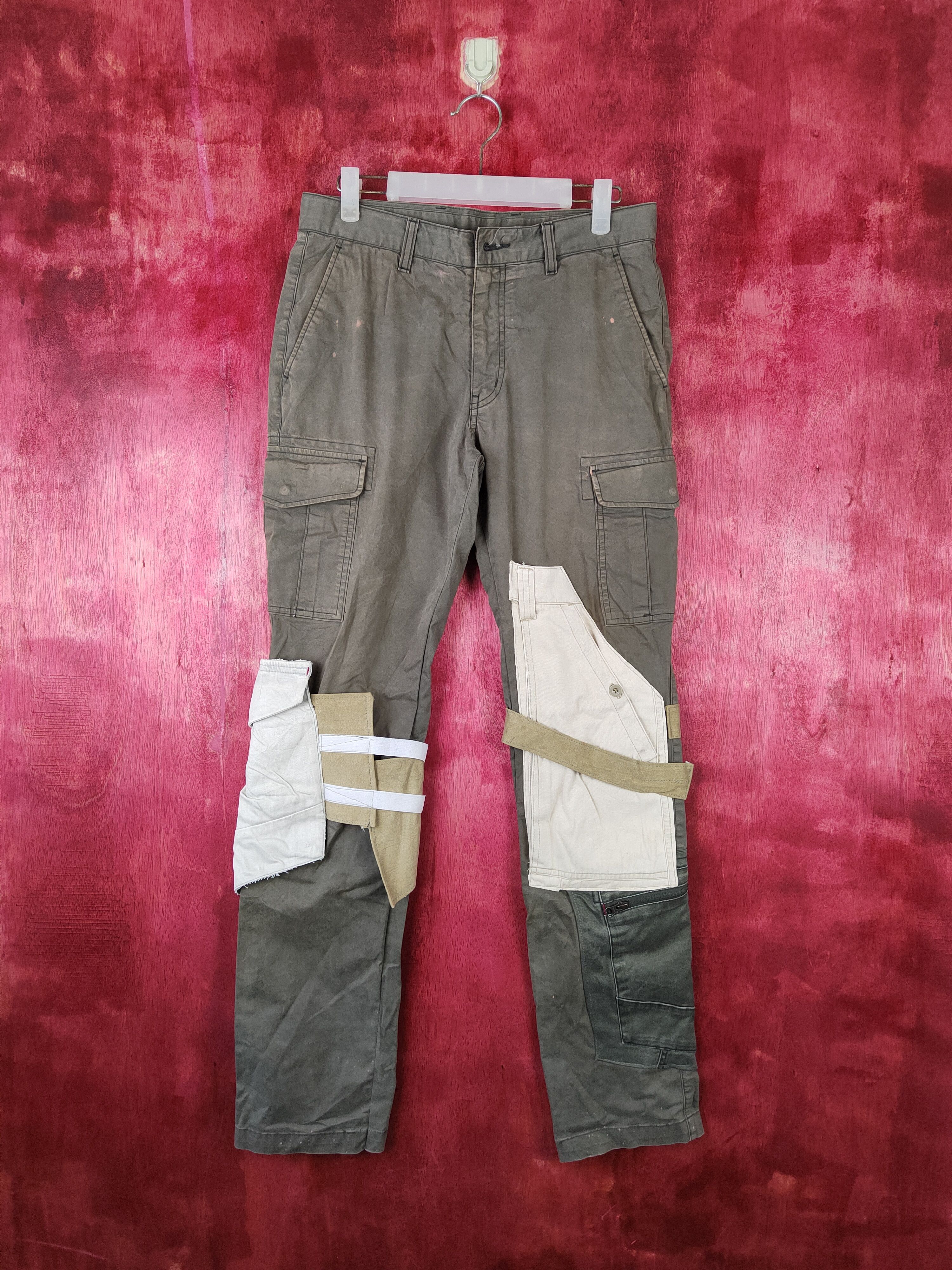 Japanese Brand DL Uniqlo reworked custom Multi Pocket Cargo Pants #5154 Size US 30 / EU 46 - 1 Thumbnail