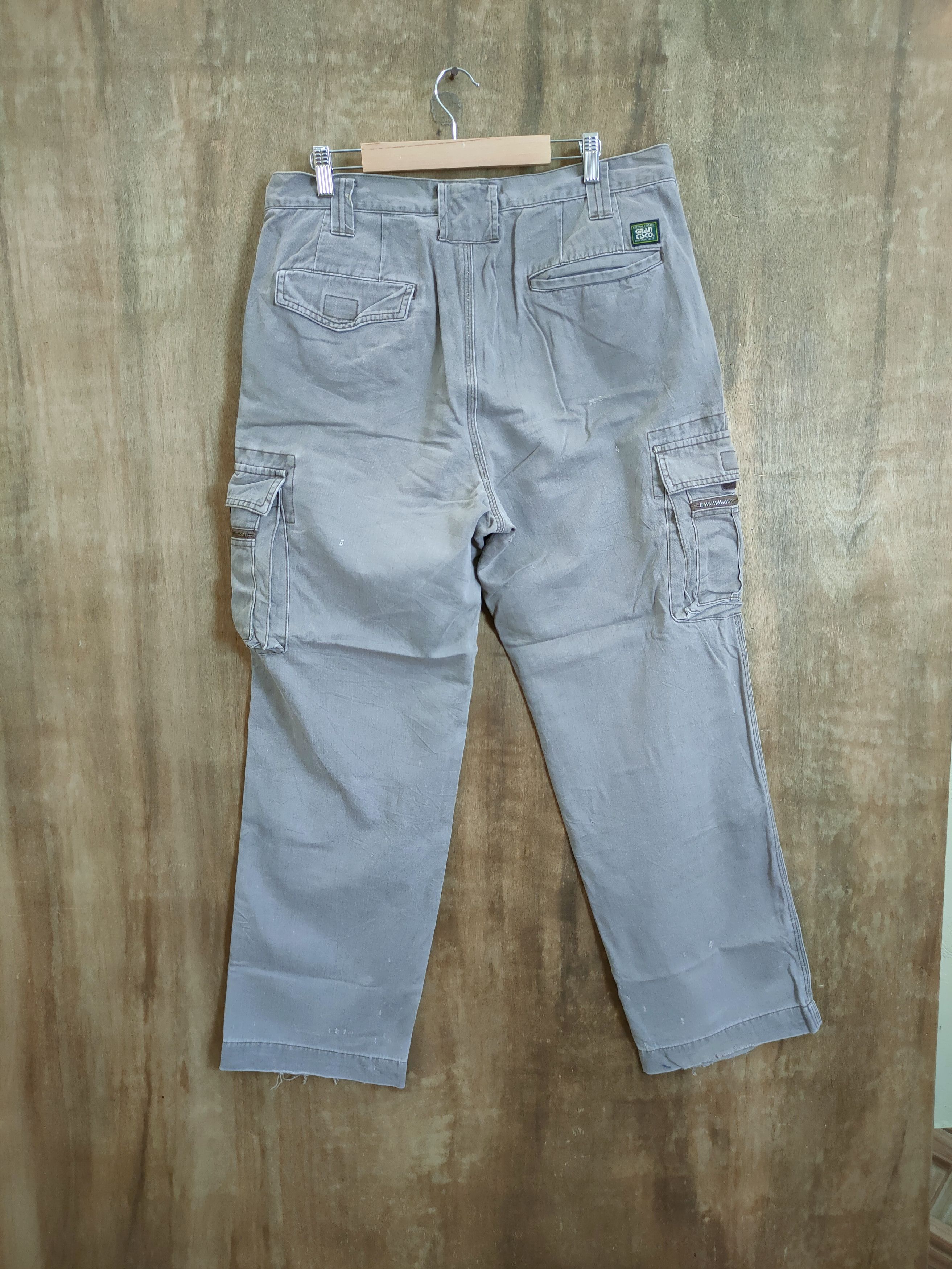 Japanese Brand DLL gran cisco vintage thrashed cargo pants #46-360 Size US 35 - 7 Thumbnail