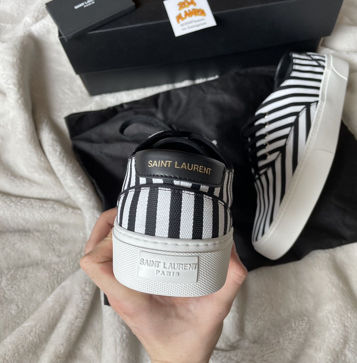 Saint Laurent Paris Saint Laurent Low Sneakers Size US 12 / EU 45 - 4 Thumbnail