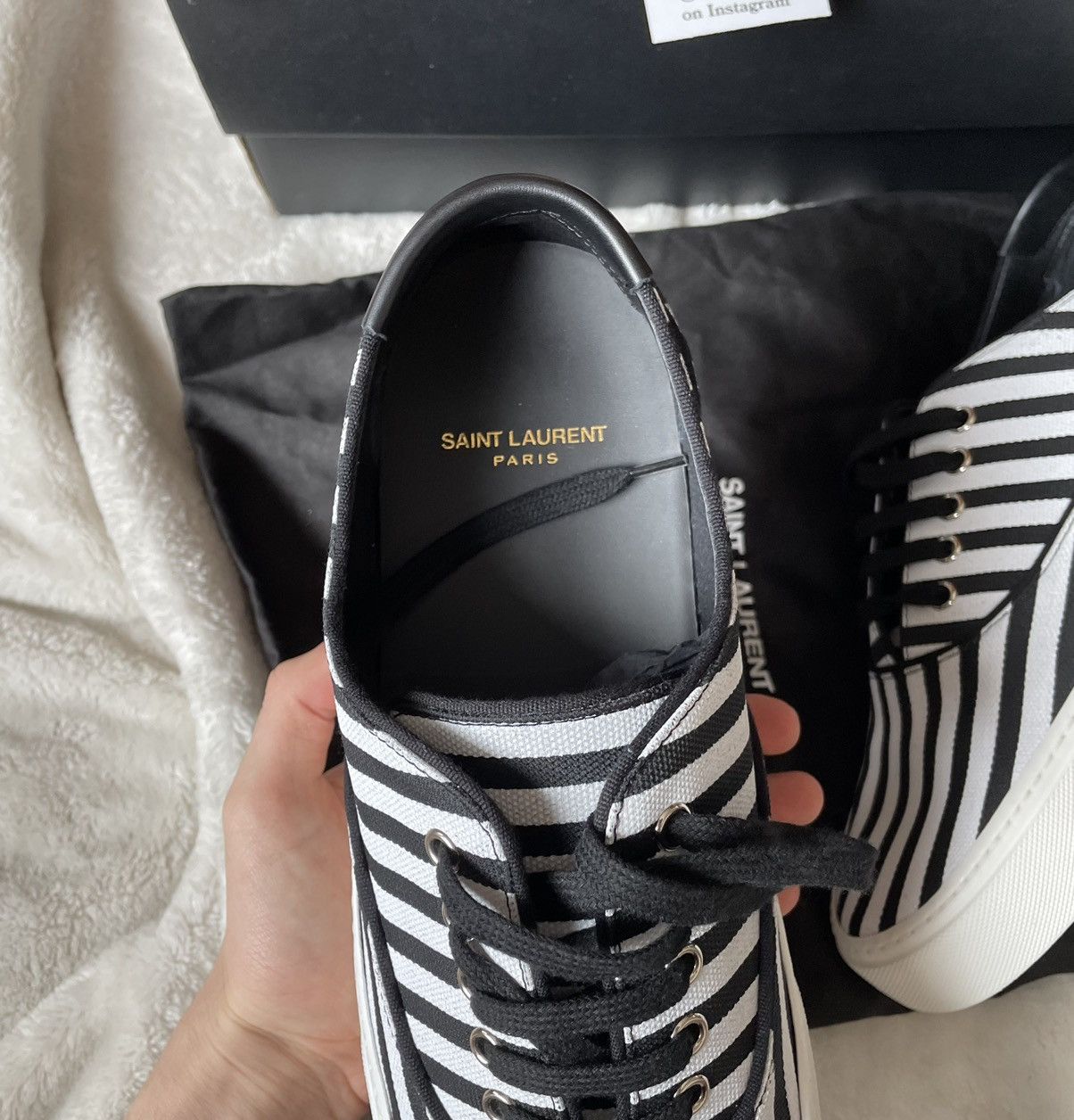 Saint Laurent Paris Saint Laurent Low Sneakers Size US 12 / EU 45 - 3 Thumbnail