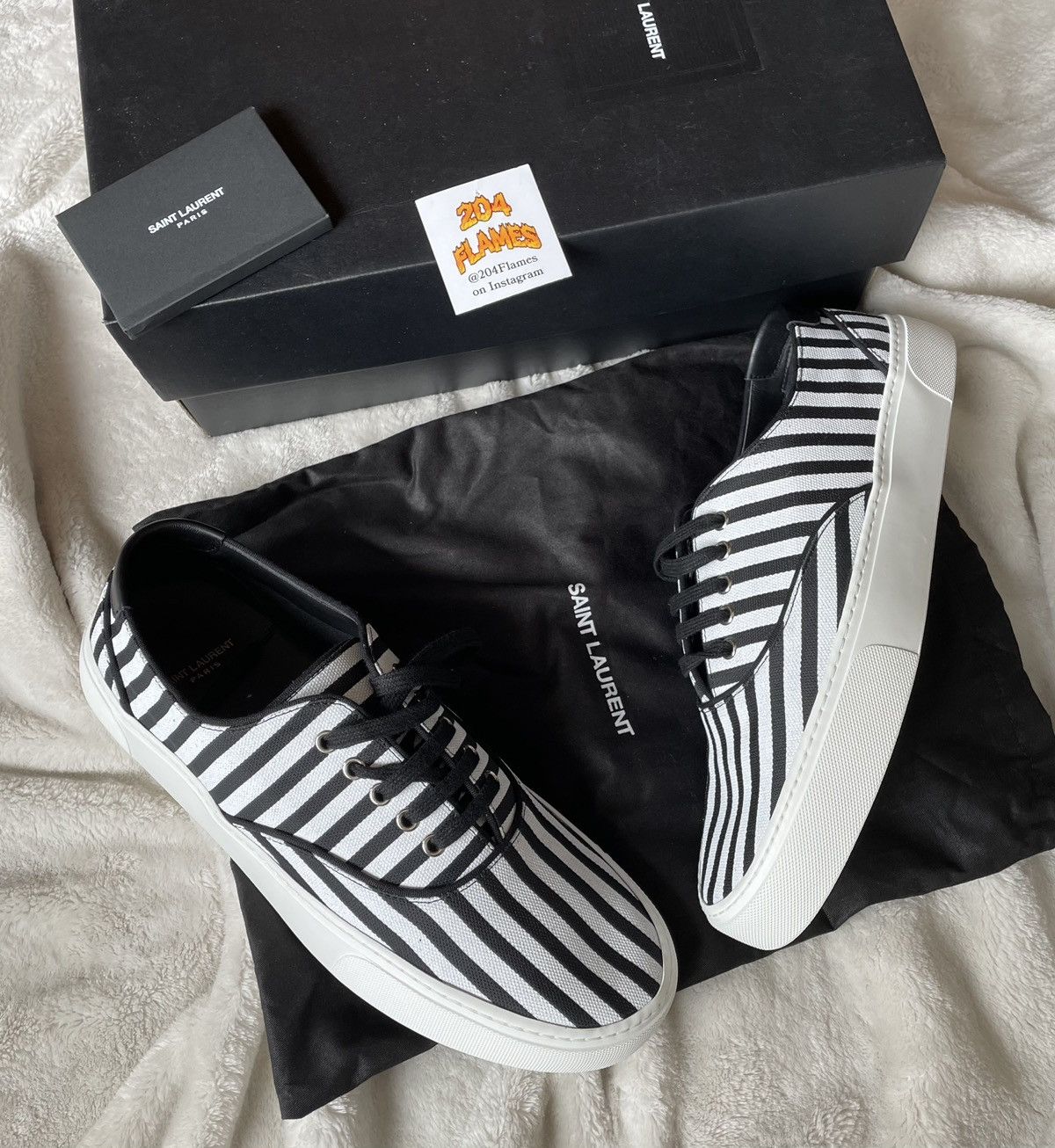 Saint Laurent Paris Saint Laurent Low Sneakers Size US 12 / EU 45 - 1 Thumbnail