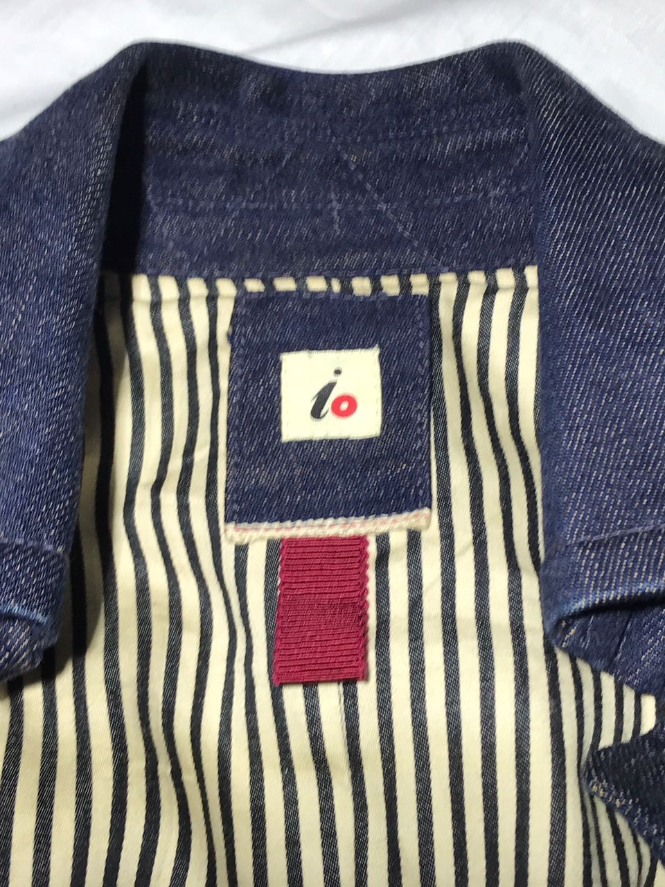 Japanese Brand × iO Rare Input Output(iO)Ladies Long Denim Jacket Size M / US 6-8 / IT 42-44 - 17 Thumbnail