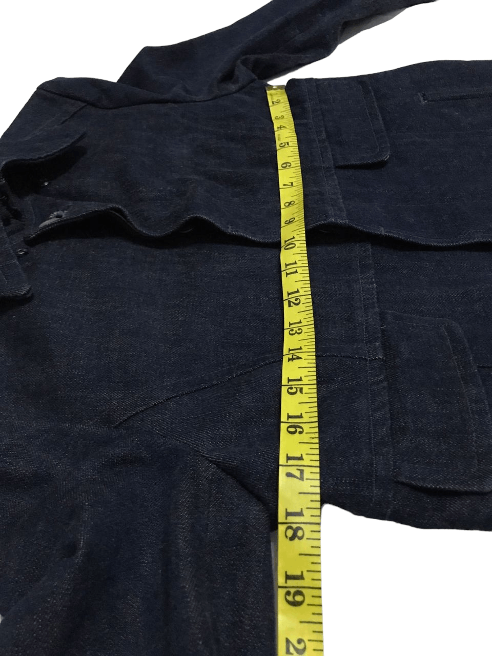 Japanese Brand × iO Rare Input Output(iO)Ladies Long Denim Jacket Size M / US 6-8 / IT 42-44 - 15 Thumbnail