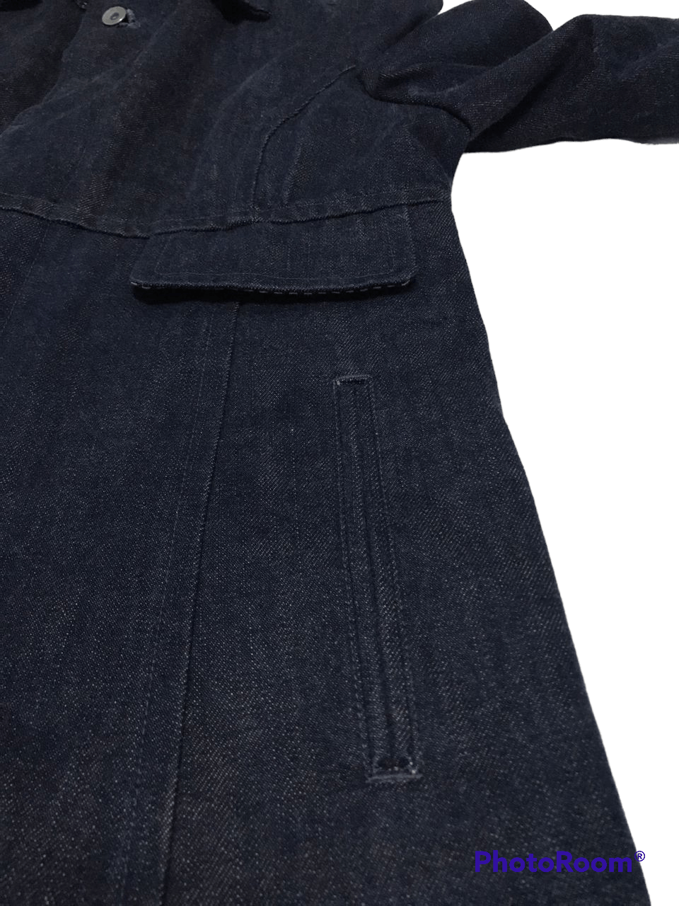 Japanese Brand × iO Rare Input Output(iO)Ladies Long Denim Jacket Size M / US 6-8 / IT 42-44 - 6 Thumbnail