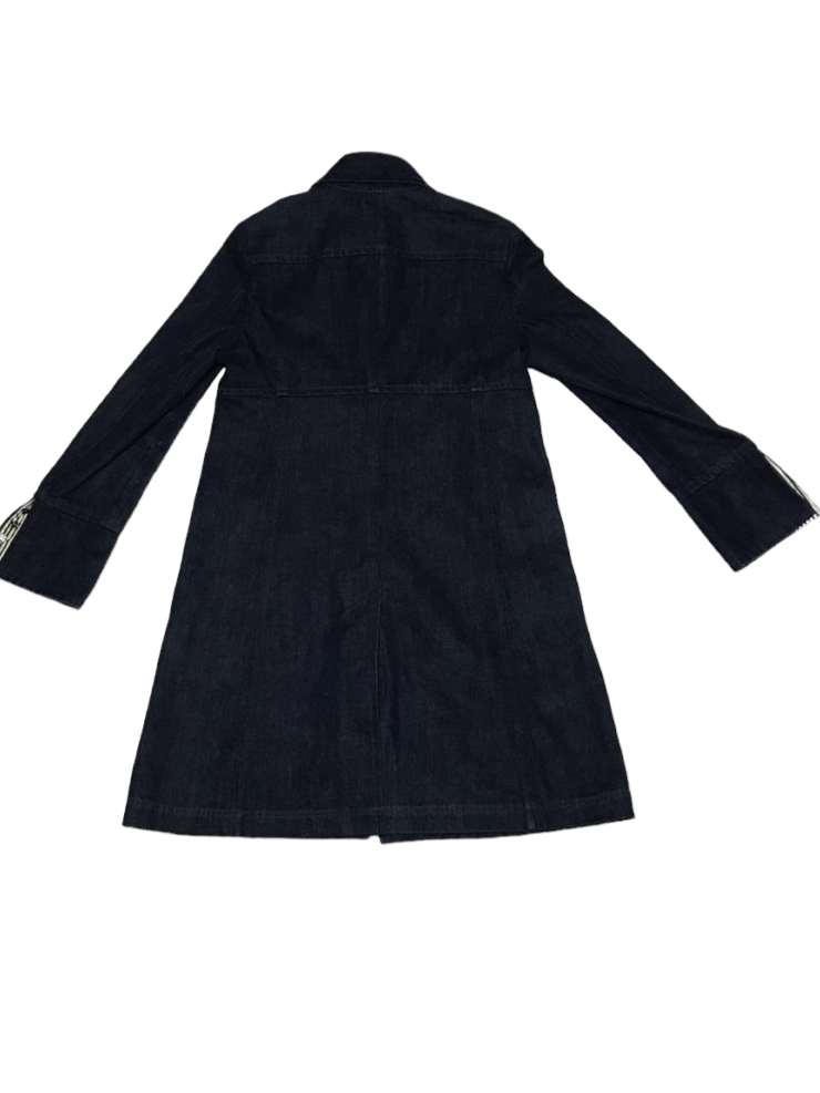 Japanese Brand × iO Rare Input Output(iO)Ladies Long Denim Jacket Size M / US 6-8 / IT 42-44 - 3 Thumbnail