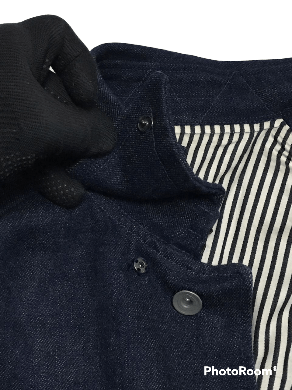 Japanese Brand × iO Rare Input Output(iO)Ladies Long Denim Jacket Size M / US 6-8 / IT 42-44 - 4 Thumbnail