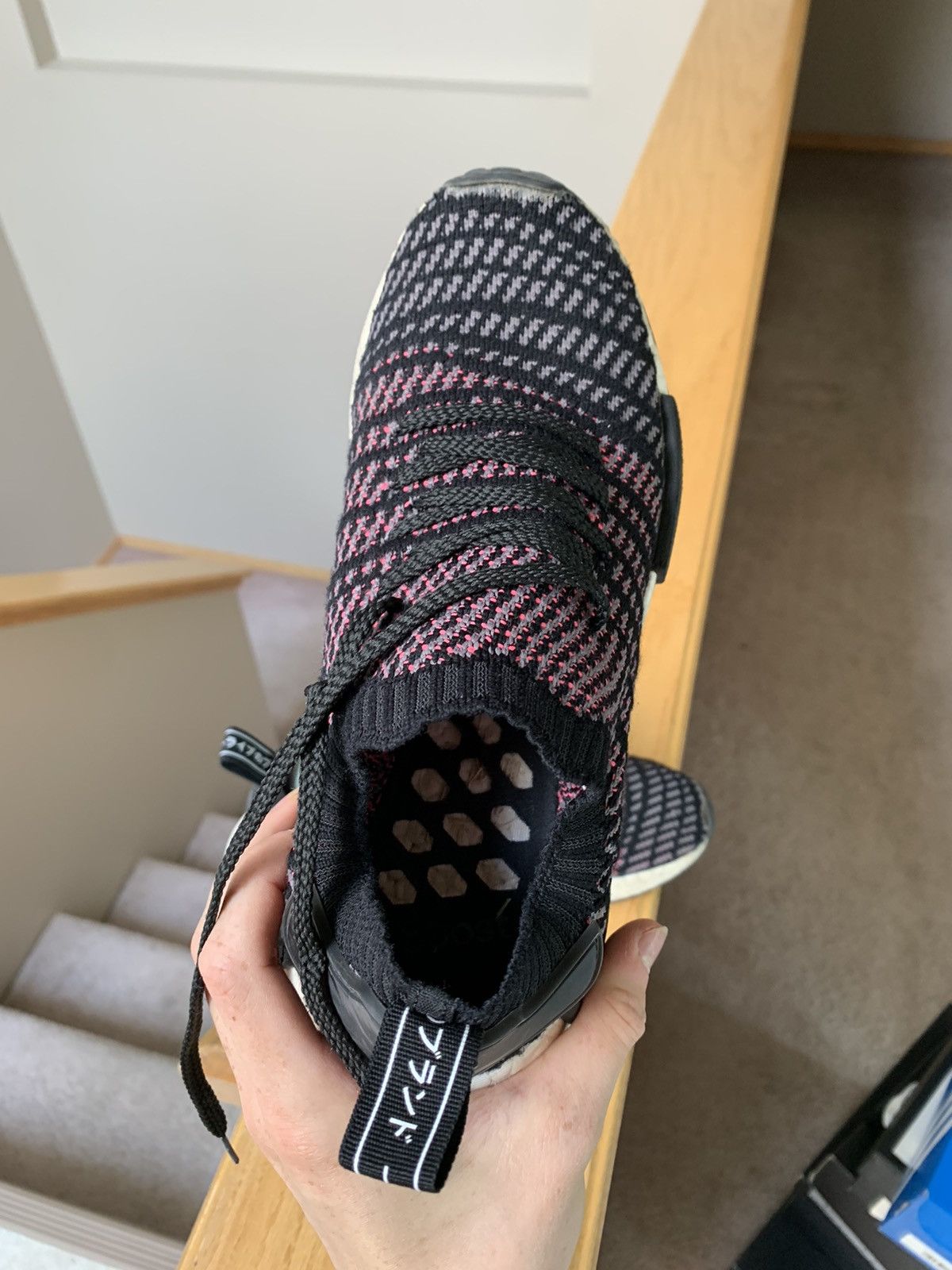 Adidas NMD_R1 STLT Primeknit Solar Pink 2018 Size US 7.5 / EU 40-41 - 5 Thumbnail