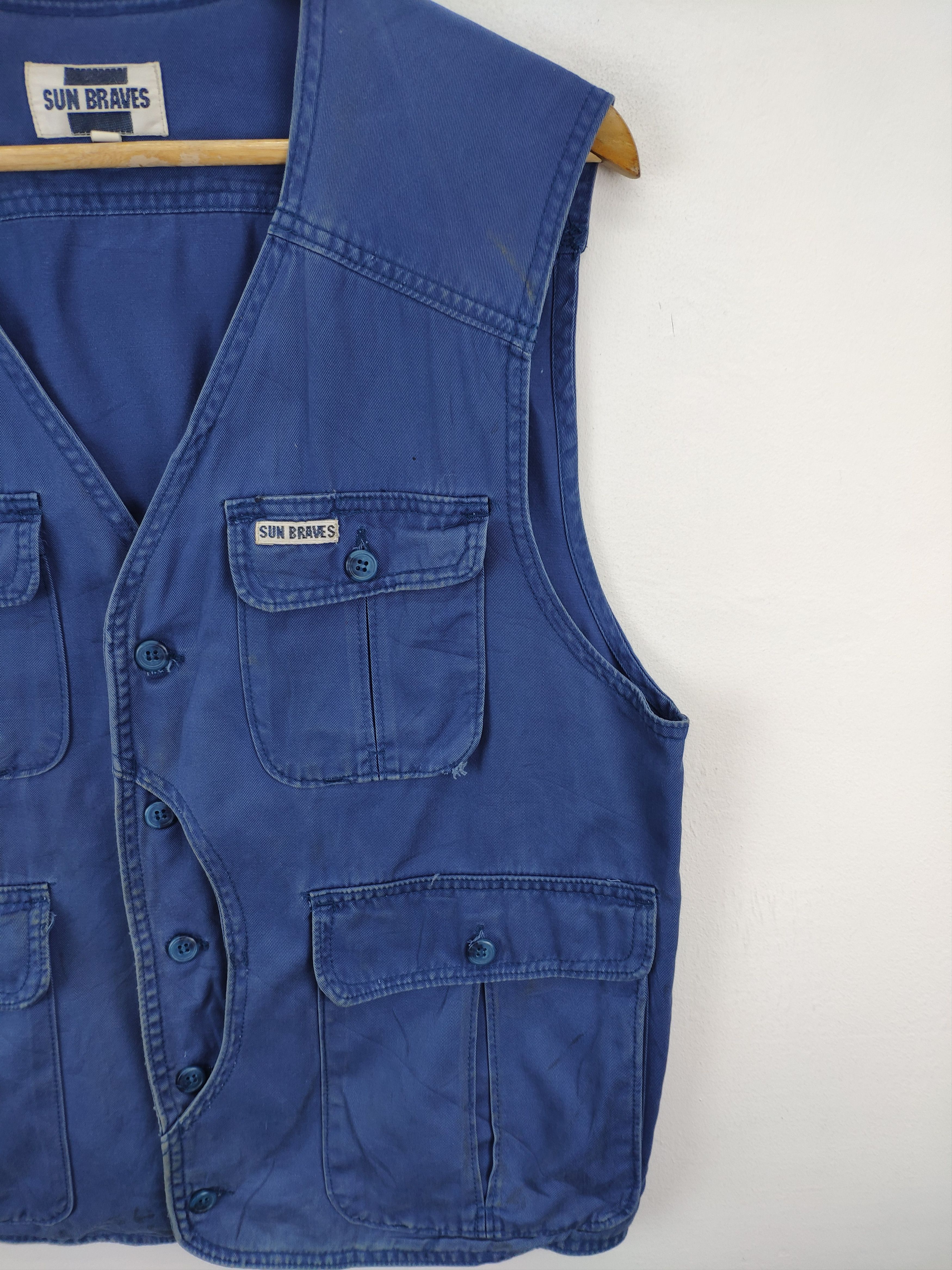 Japanese Brand Vintage Tracey Vest Multi Pocket by Sun Braves Size US M / EU 48-50 / 2 - 7 Thumbnail