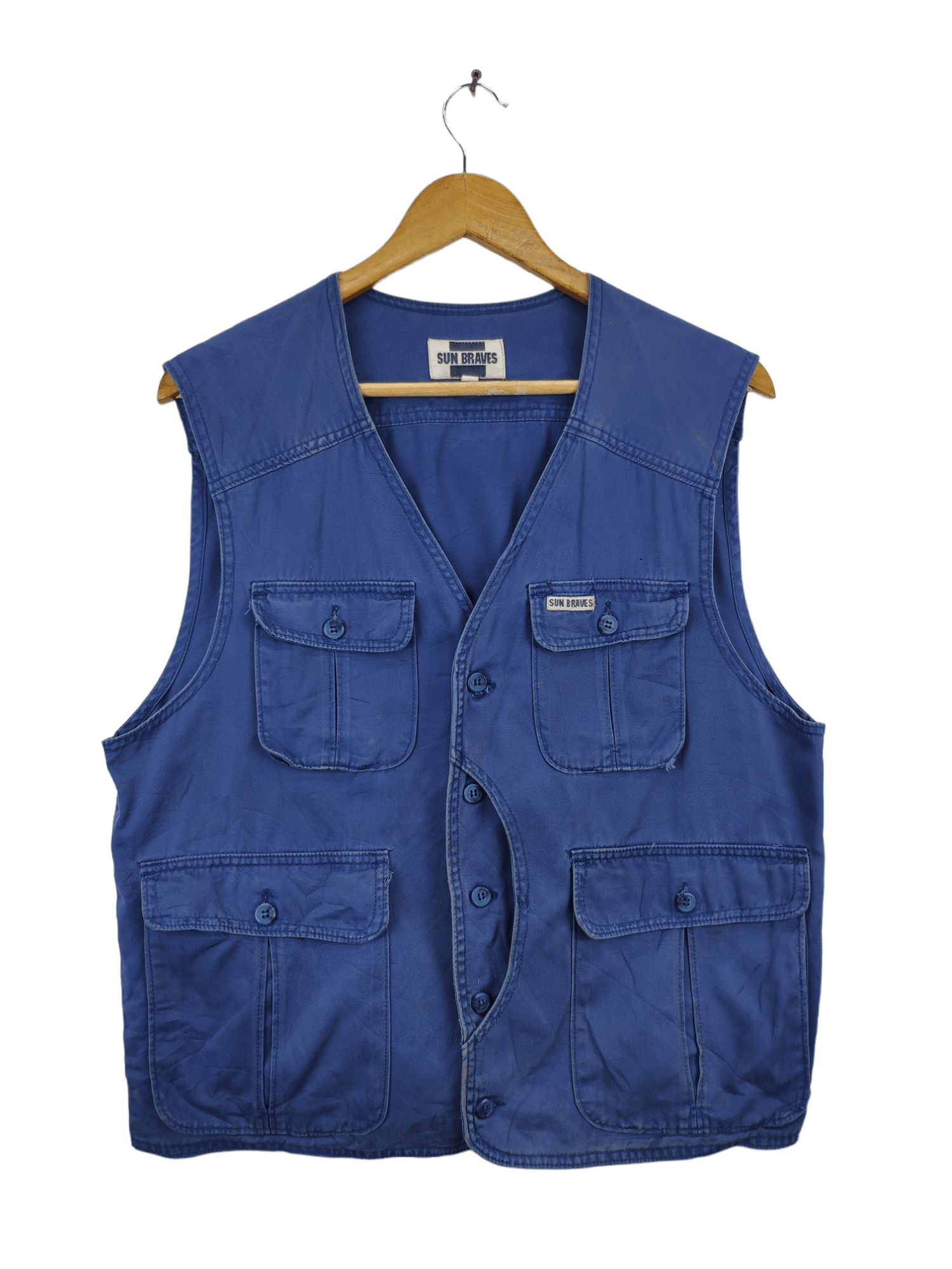 Japanese Brand Vintage Tracey Vest Multi Pocket by Sun Braves Size US M / EU 48-50 / 2 - 1 Thumbnail