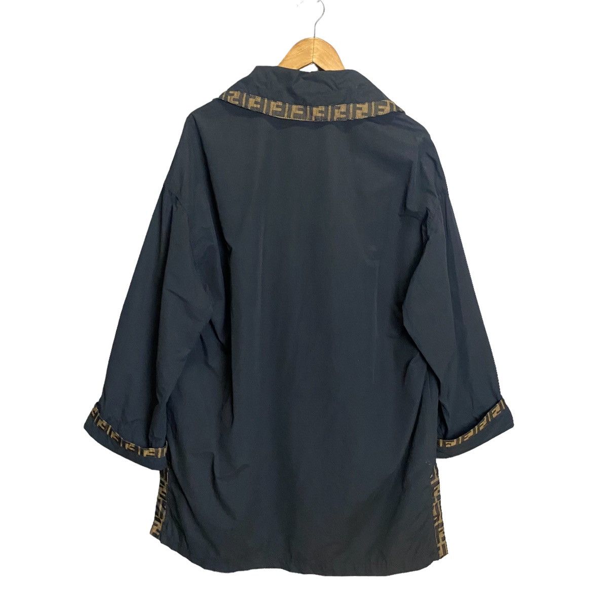 Fendi Fendi Zucca 90s' Trim Cocoon Coat oversize Size ONE SIZE - 2 Thumbnail