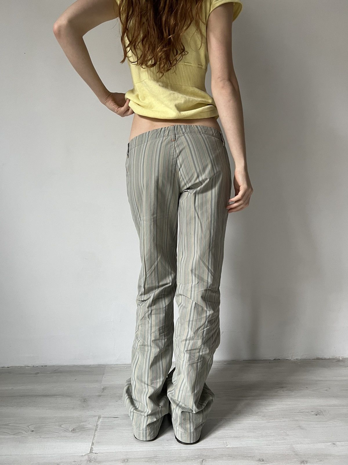 00s gimmick stripe flared pants Y2K 立体裁断 file_aej8x5.jpg