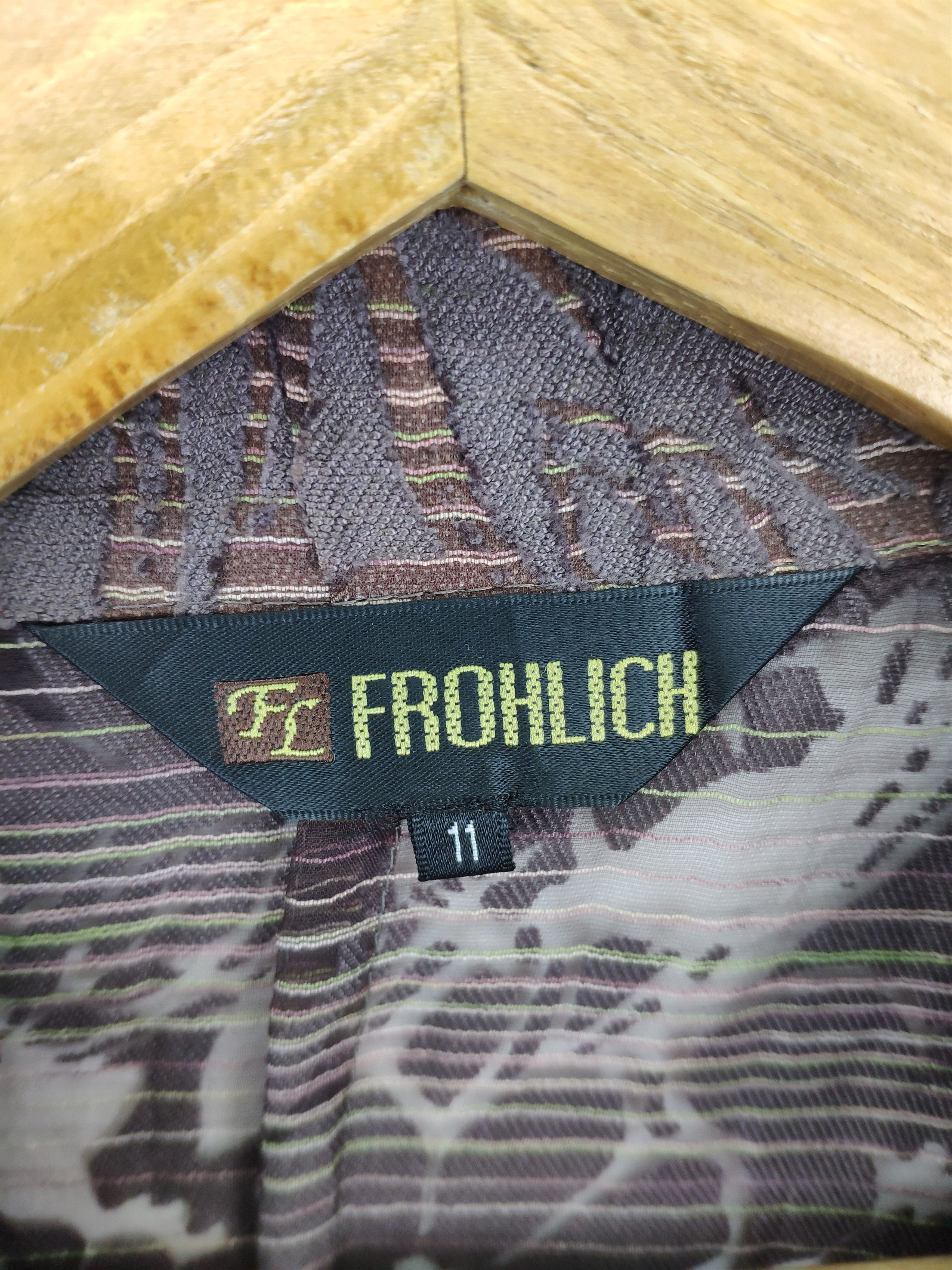 Designer × Japanese Brand Vintage Lace Shirt Transparent Button Up FROHLICH Size M / US 6-8 / IT 42-44 - 3 Thumbnail