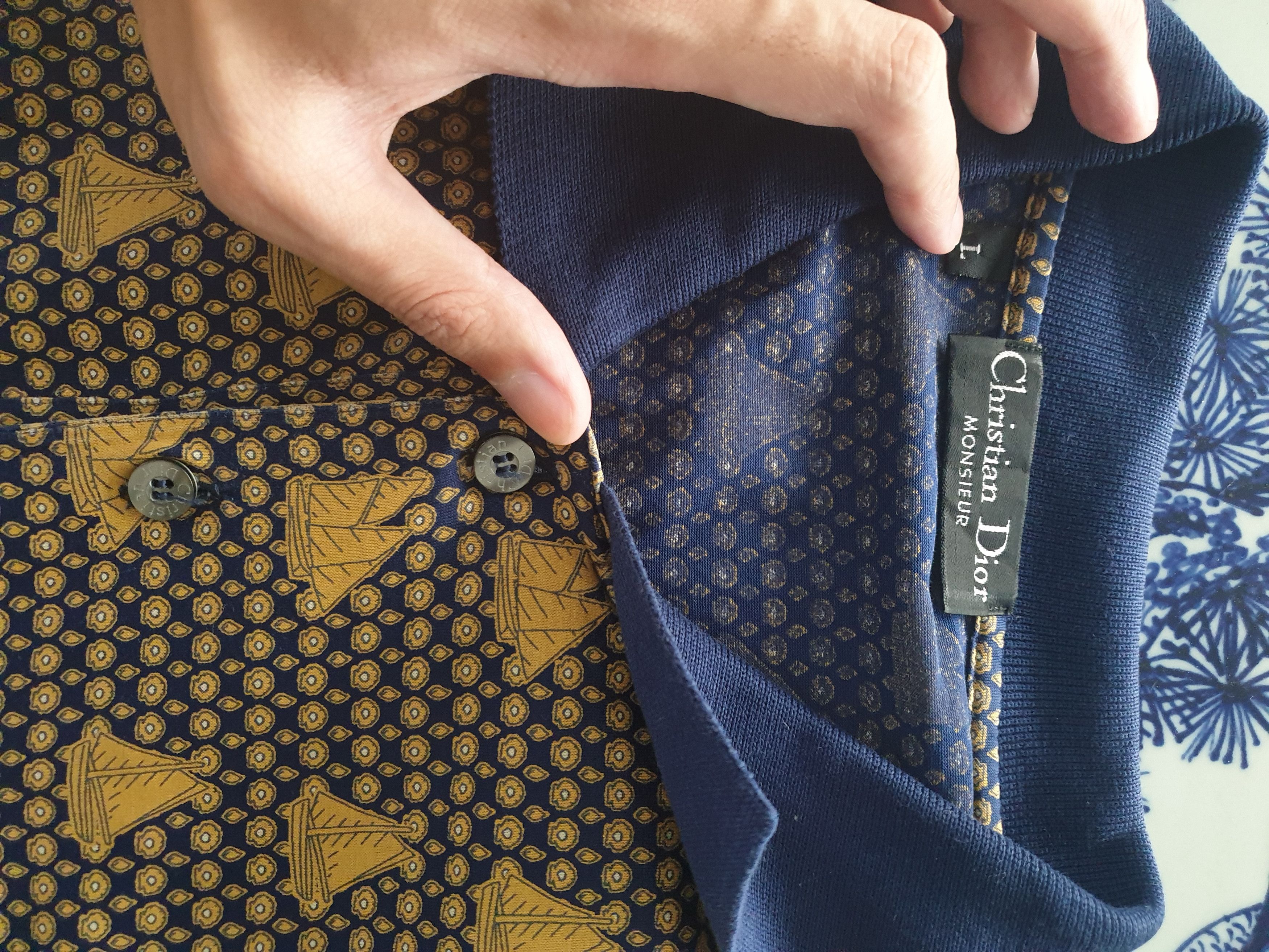Christian Dior Monsieur Vintage Christian Dior Monsieur polo tee Size US L / EU 52-54 / 3 - 3 Thumbnail