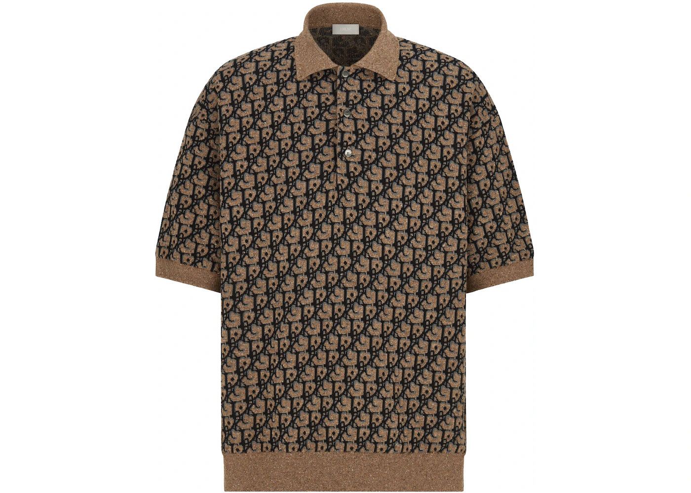 Dior o1w1db10323 Oversized Polo Shirt in Beige Size US XL / EU 56 / 4 - 2 Thumbnail