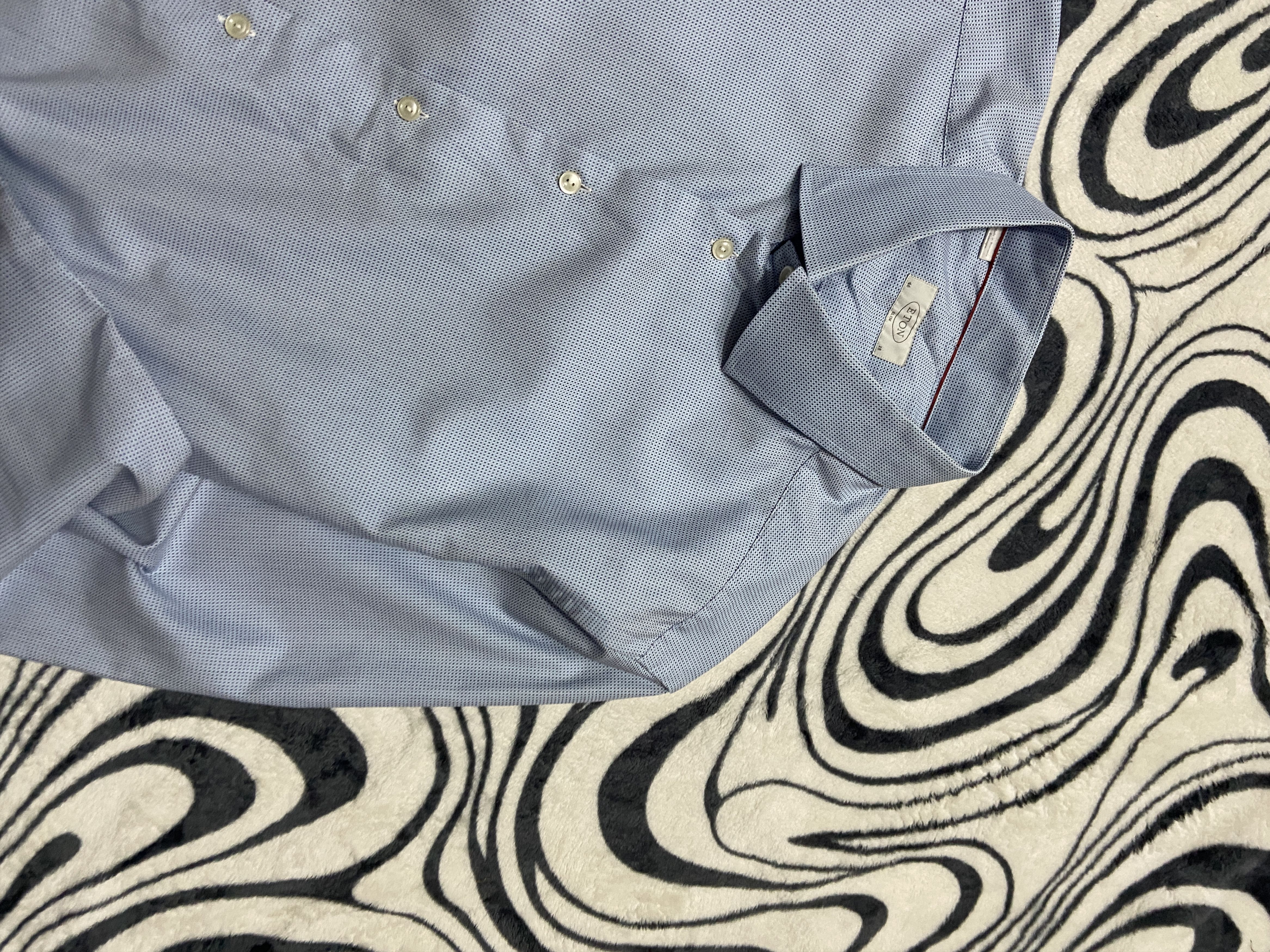 Eton × Vintage Eton Mens Long Sleeve Shirt Size US XL / EU 56 / 4 - 2 Thumbnail