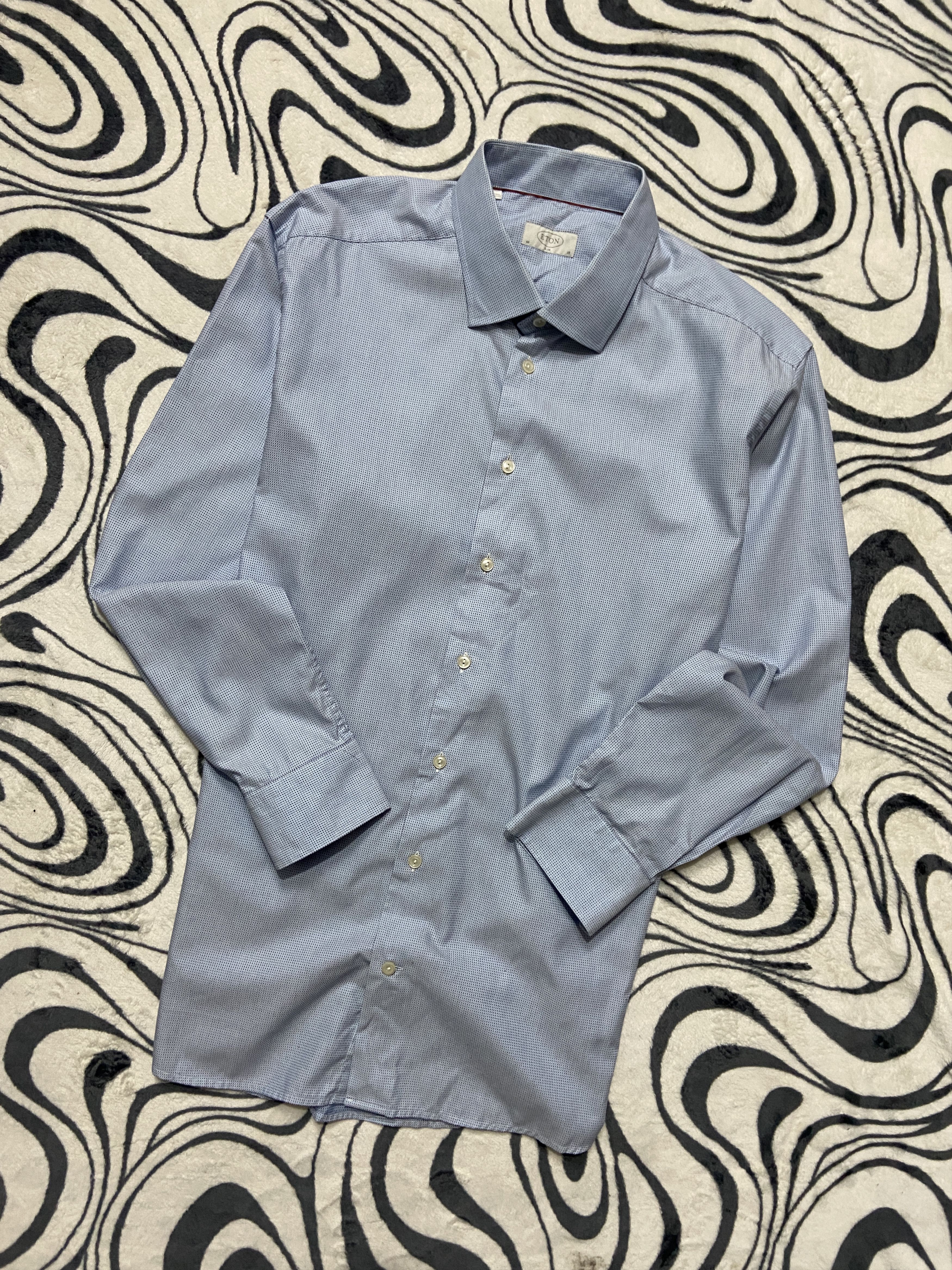 Eton × Vintage Eton Mens Long Sleeve Shirt Size US XL / EU 56 / 4 - 1 Thumbnail