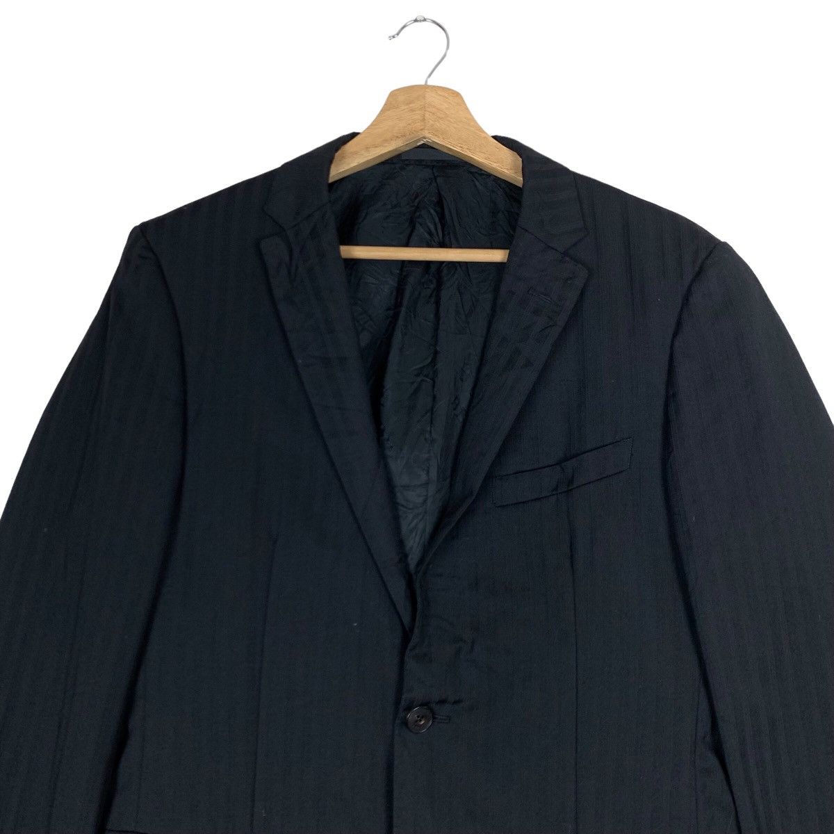 Burberry VINTAGE BURBERRY BLACK LABEL BLAZER PEAK IN BLUE BLACK Size US M / EU 48-50 / 2 - 2 Thumbnail
