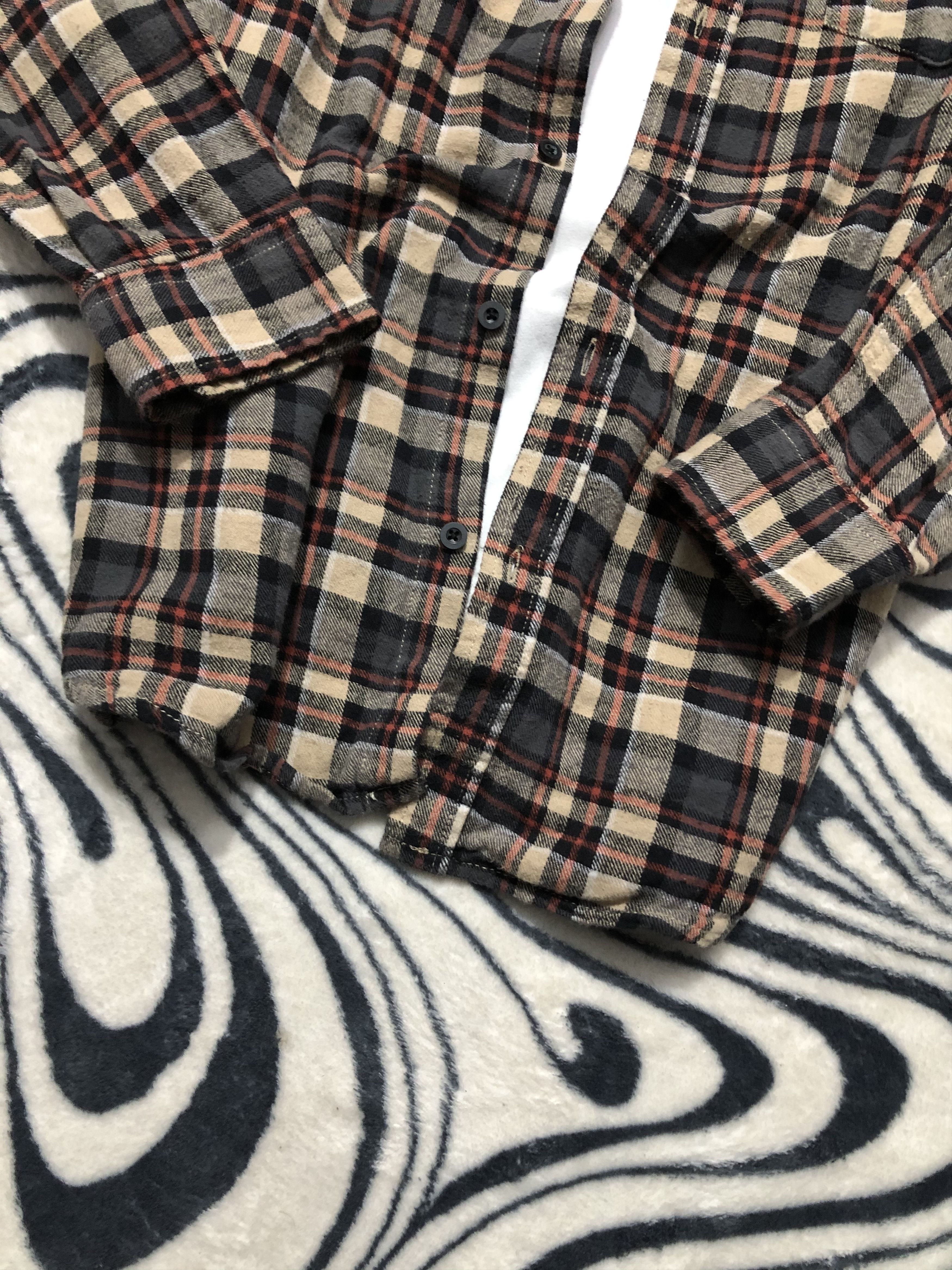 Flannel × Vintage Vintage Flannel Mens Plaid Shirt Travis style Size US L / EU 52-54 / 3 - 3 Thumbnail