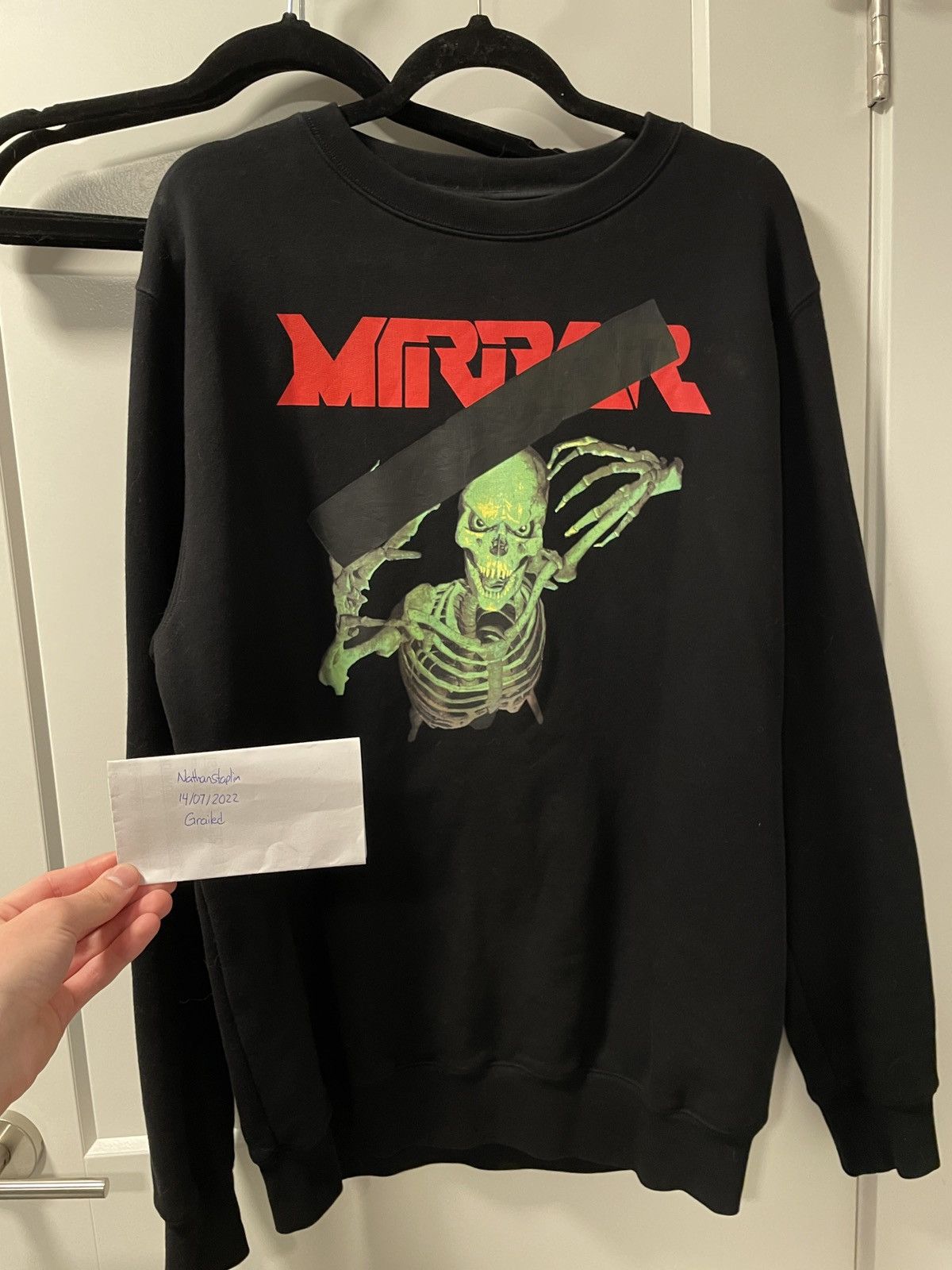 Off-White OFF-WHITE S/S2017 Mirror Skeleton Crewneck Size US M / EU 48-50 / 2 - 2 Thumbnail