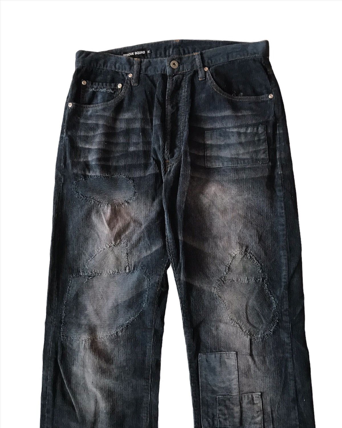 Beauty Beast × Japanese Brand × Tete Homme JAPANESE BRAND RESCUE SQUAD PATCHWORK CORDUROY TROUSER PANTS Size US 32 / EU 48 - 2 Thumbnail