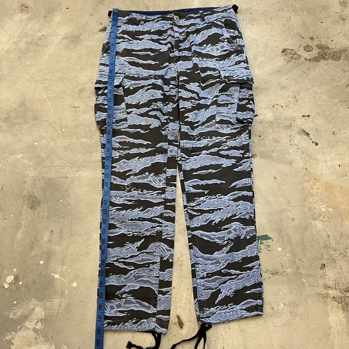 PHENOMENON SS2011 Phenomenon Blue Tigerstripe Pants Size US 31 - 9 Thumbnail