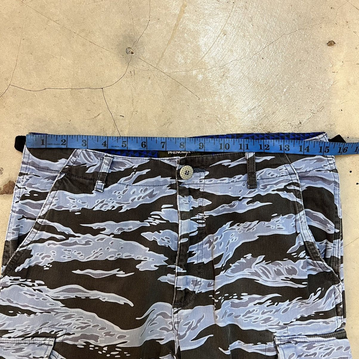 PHENOMENON SS2011 Phenomenon Blue Tigerstripe Pants Size US 31 - 8 Thumbnail