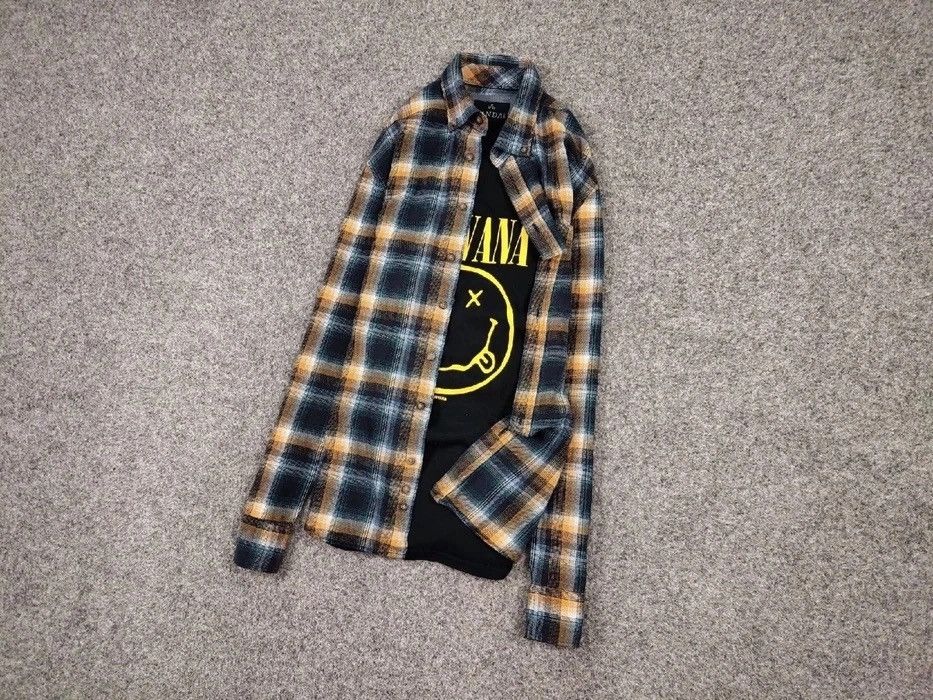Flannel Vintage Flannel Shirt Travis Scott Style Size US M / EU 48-50 / 2 - 7 Thumbnail