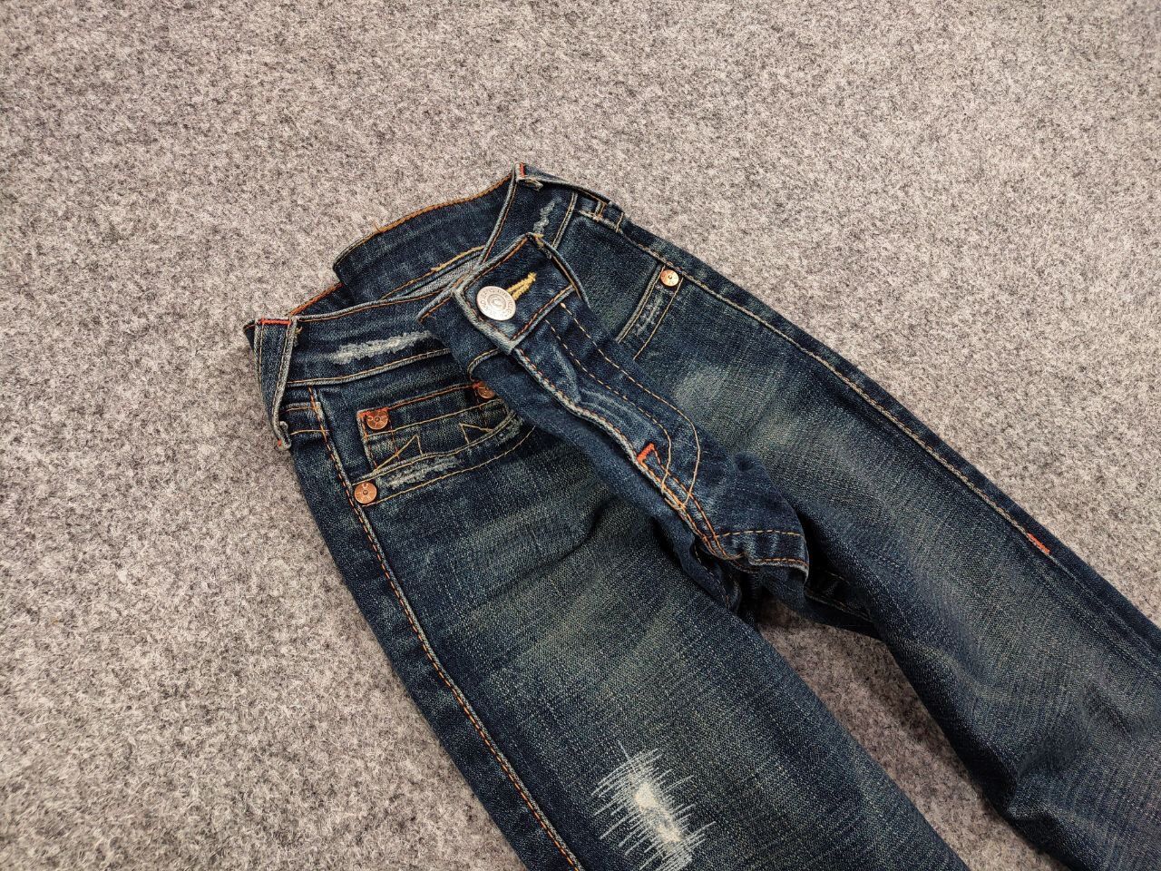True Religion Vintage True Religion section Row Seat Jeans Made in USA ; Size 28" / US 6 / IT 42 - 11 Thumbnail