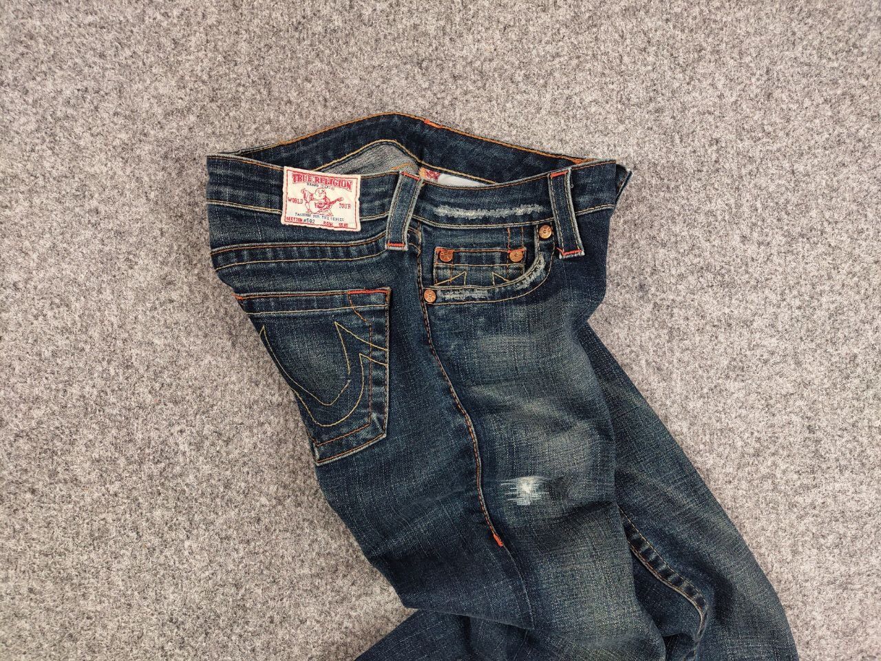 True Religion Vintage True Religion section Row Seat Jeans Made in USA ; Size 28" / US 6 / IT 42 - 18 Thumbnail