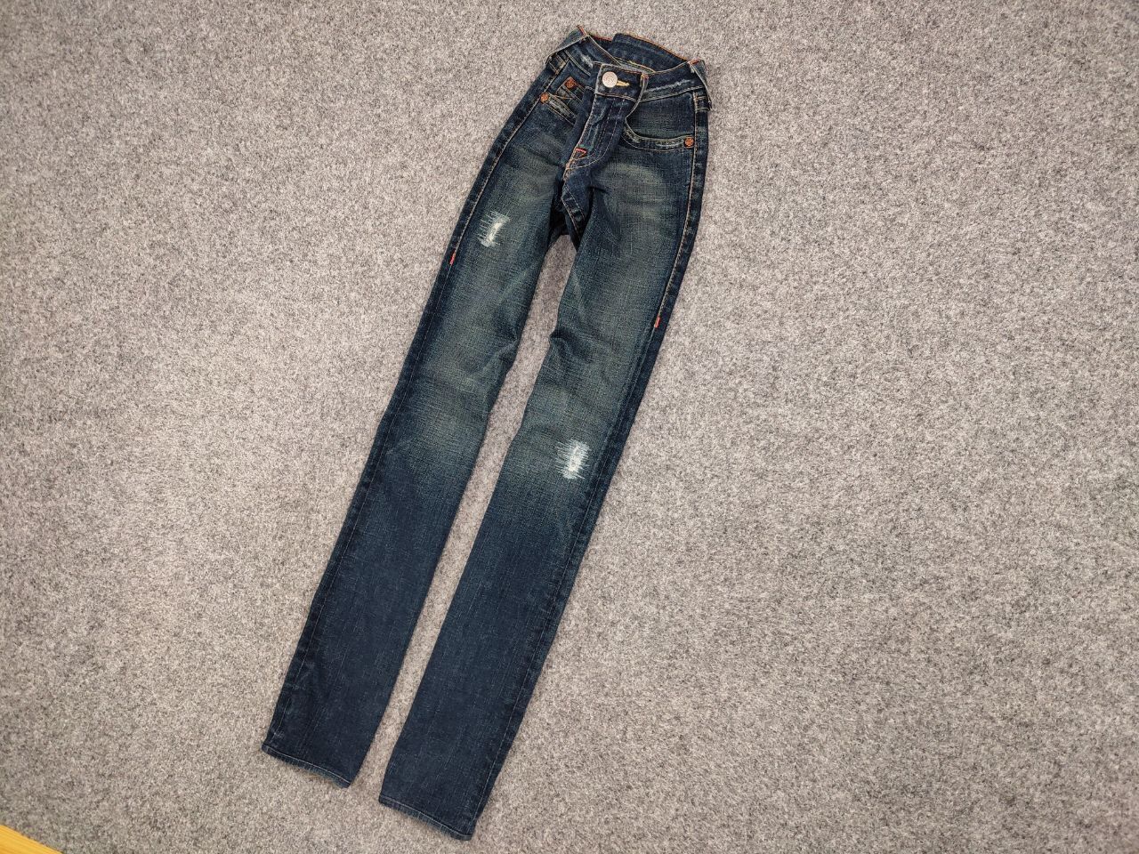 True Religion Vintage True Religion section Row Seat Jeans Made in USA ; Size 28" / US 6 / IT 42 - 3 Thumbnail