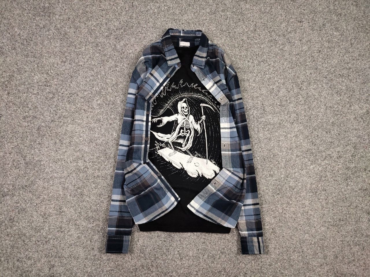 Flannel Vintage Flannel Shirt Travis Scott Style Streetwear Hype Size US XL / EU 56 / 4 - 1 Thumbnail