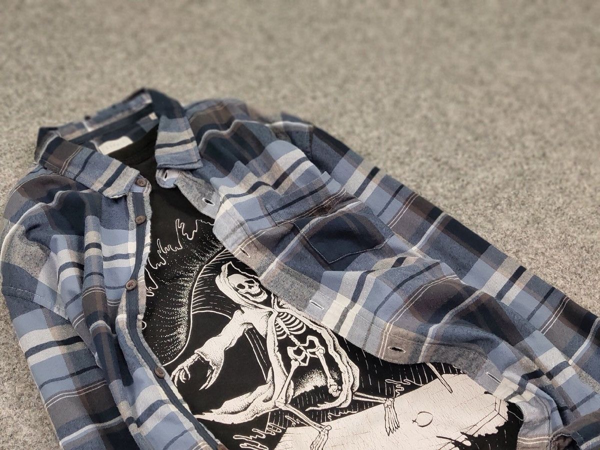 Flannel Vintage Flannel Shirt Travis Scott Style Streetwear Hype Size US XL / EU 56 / 4 - 11 Thumbnail
