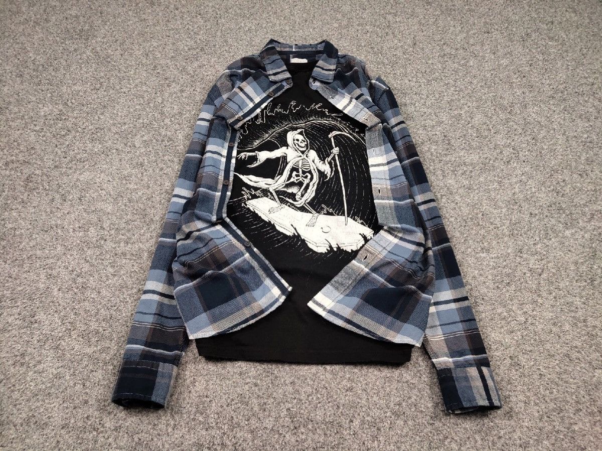 Flannel Vintage Flannel Shirt Travis Scott Style Streetwear Hype Size US XL / EU 56 / 4 - 2 Thumbnail