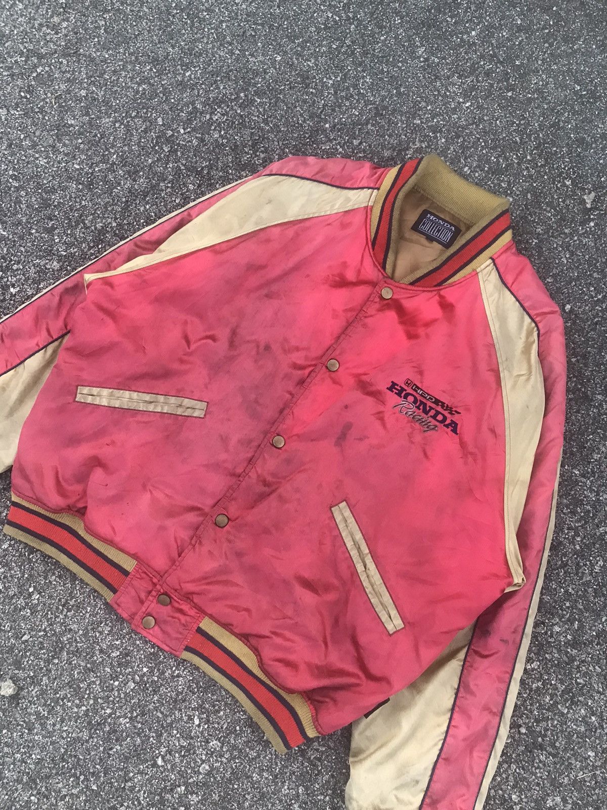 Honda × Sports Specialties Vtg 80’s Honda Racing Powered Souvenir Jacket Size US L / EU 52-54 / 3 - 4 Thumbnail
