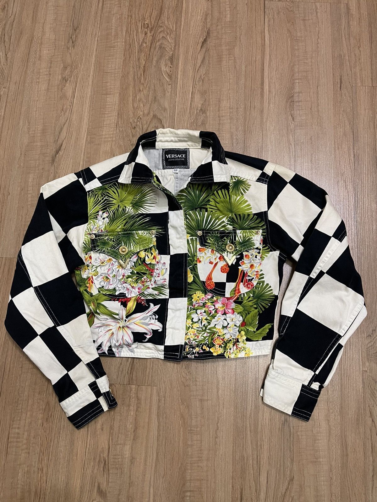 Vintage Versace Floral Jacket VERSACE JEANS COUTURE FLORAL