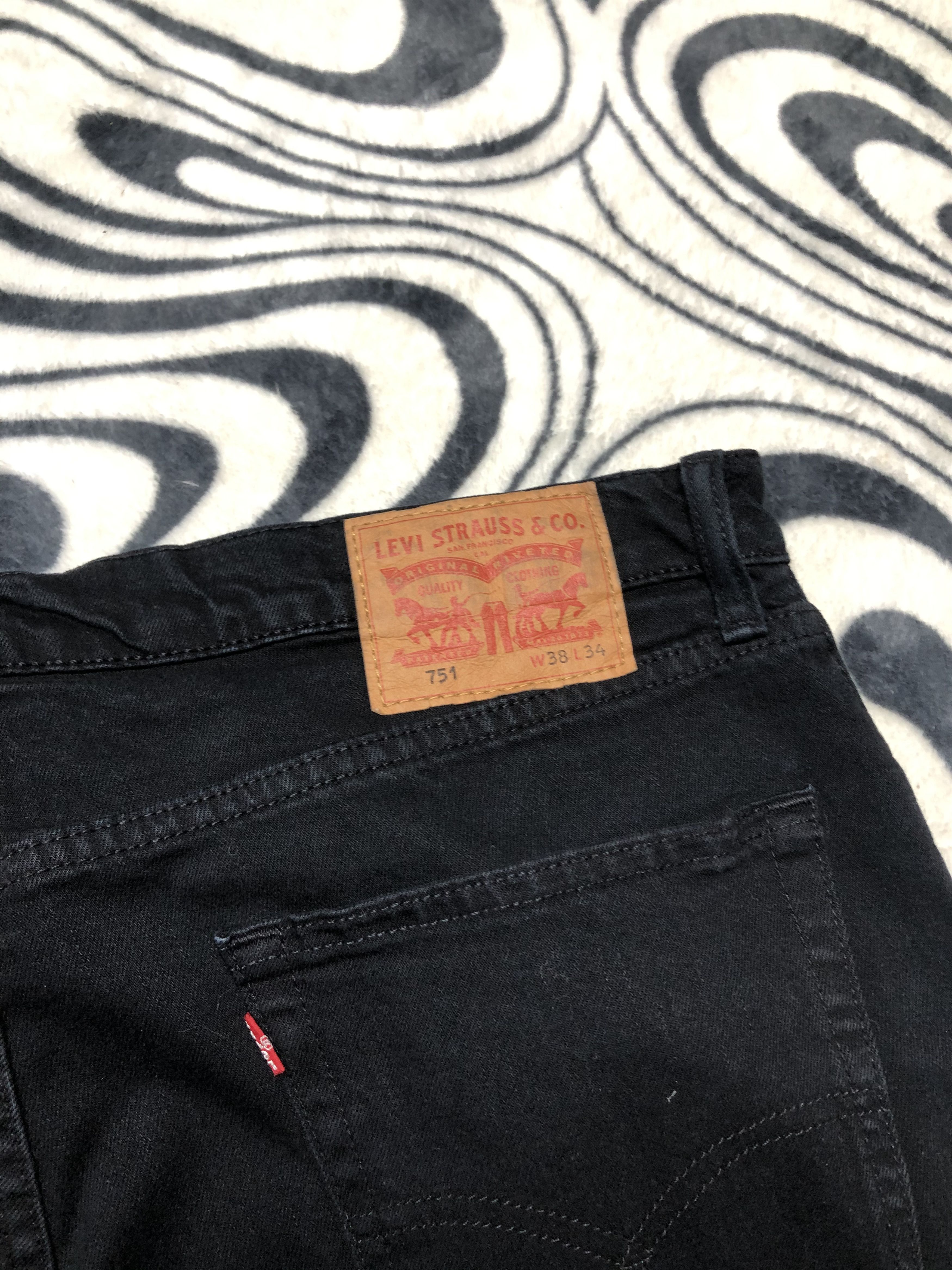 Levi's Levis 751 Vintage Mens Denim Pants Jeans Size US 38 / EU 54 - 2 Thumbnail