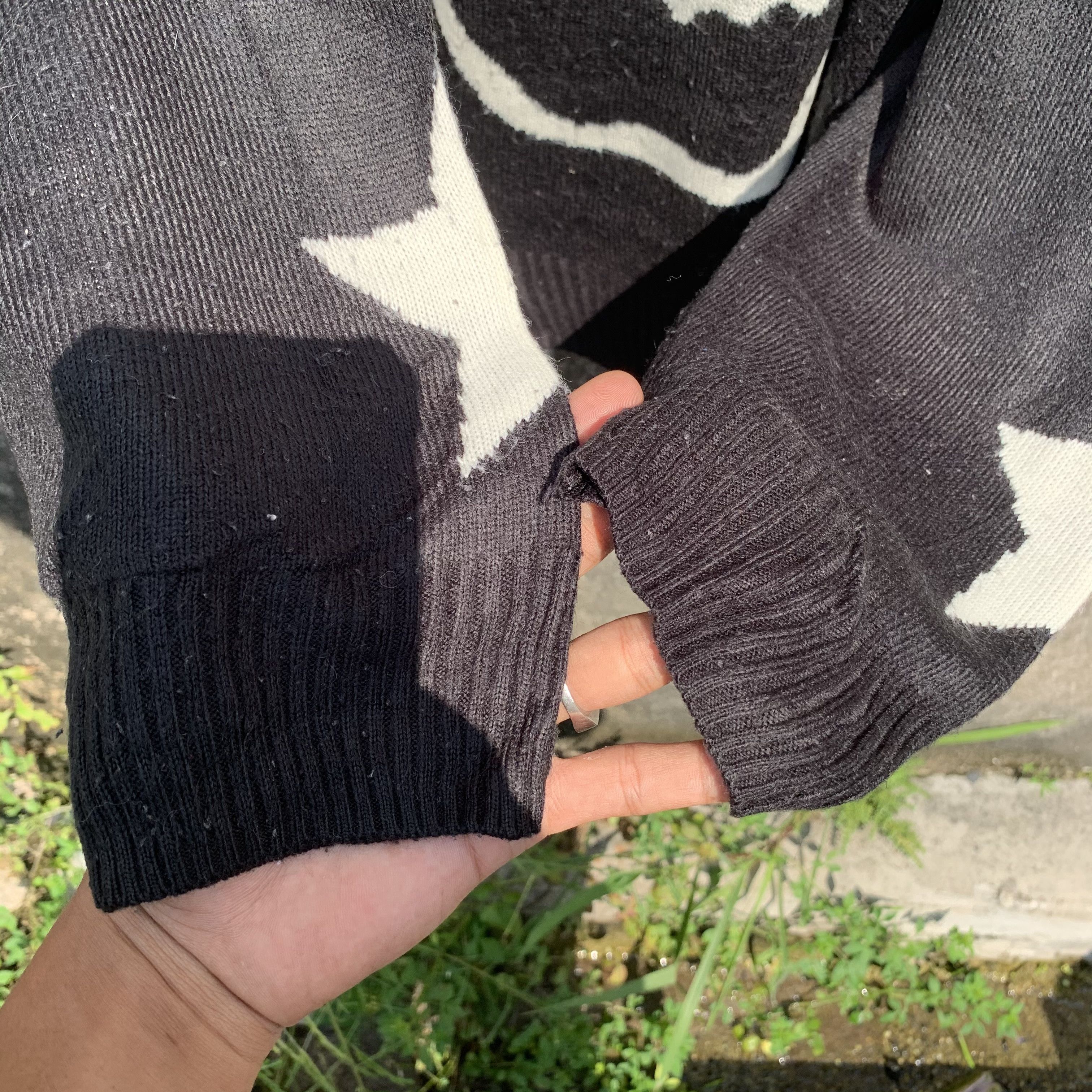 Arrival Worldwide ‼️ STEALS‼️ Japanese Knit Jumper Baggy Skulls x Star Sweater Size US XL / EU 56 / 4 - 9 Thumbnail