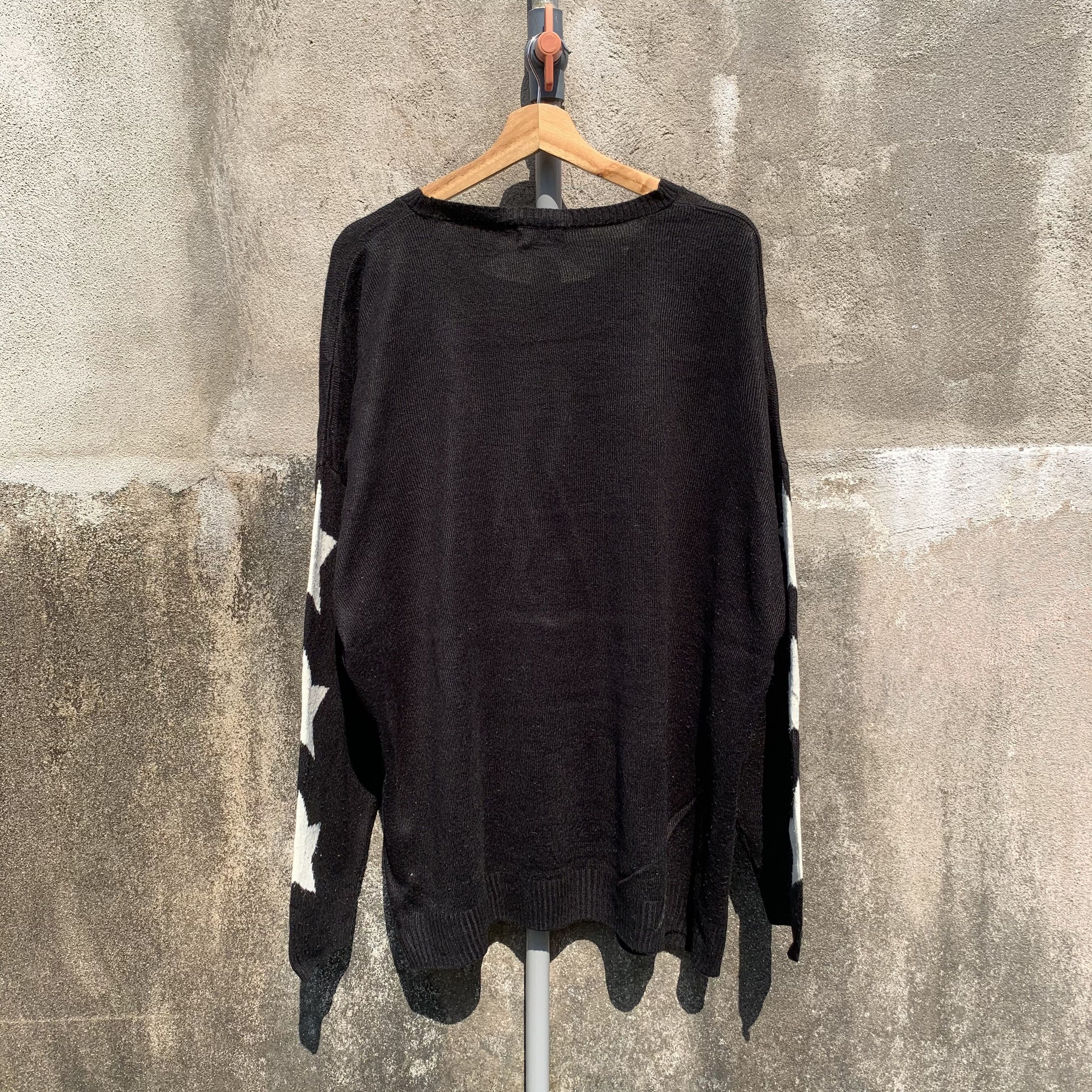 Arrival Worldwide ‼️ STEALS‼️ Japanese Knit Jumper Baggy Skulls x Star Sweater Size US XL / EU 56 / 4 - 10 Thumbnail