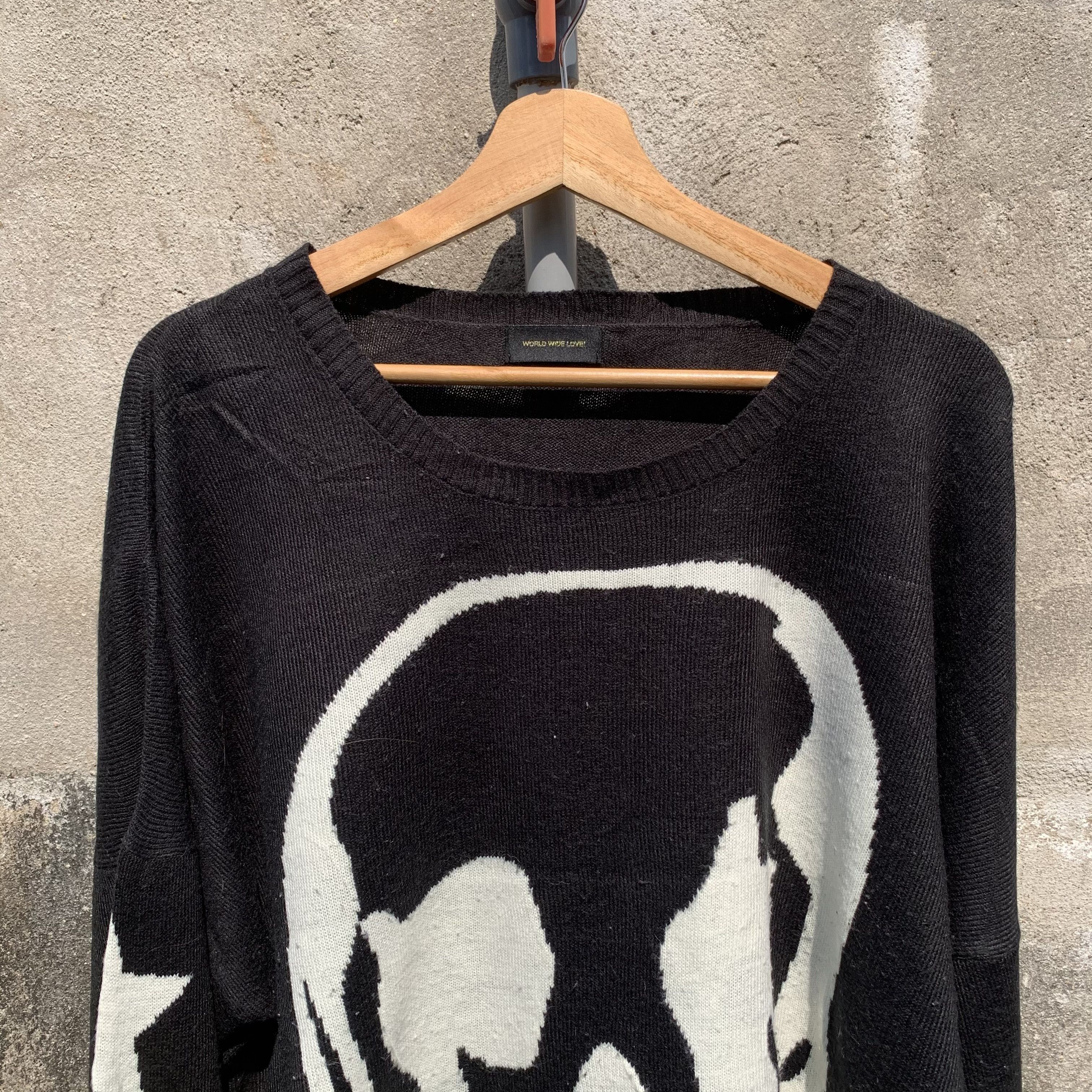 Arrival Worldwide ‼️ STEALS‼️ Japanese Knit Jumper Baggy Skulls x Star Sweater Size US XL / EU 56 / 4 - 2 Thumbnail