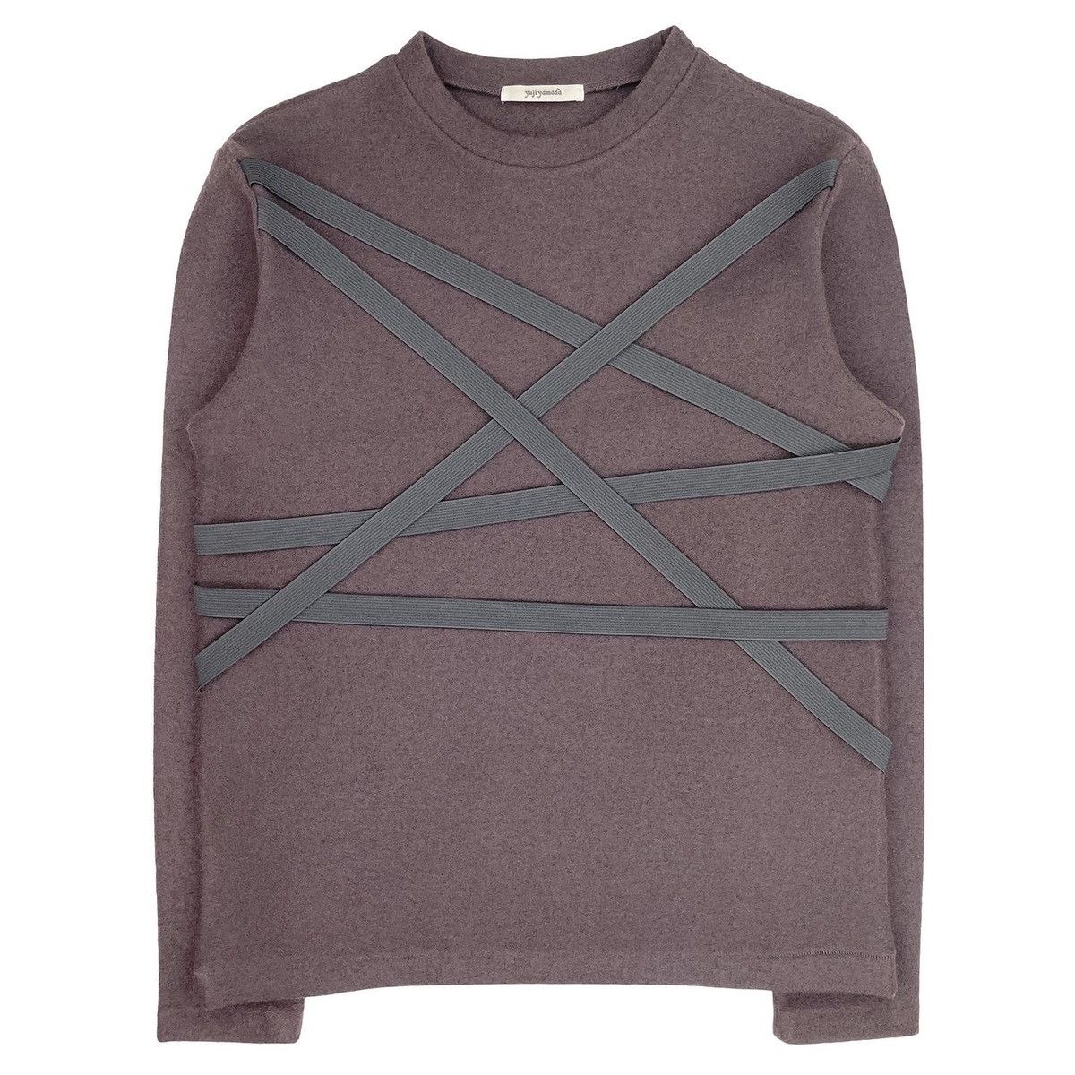 image of Archival Clothing x Yuji Yamada ‘90S Yuji Yamada Bondage Wool Sweater in Merlot, Men's (Size Small)