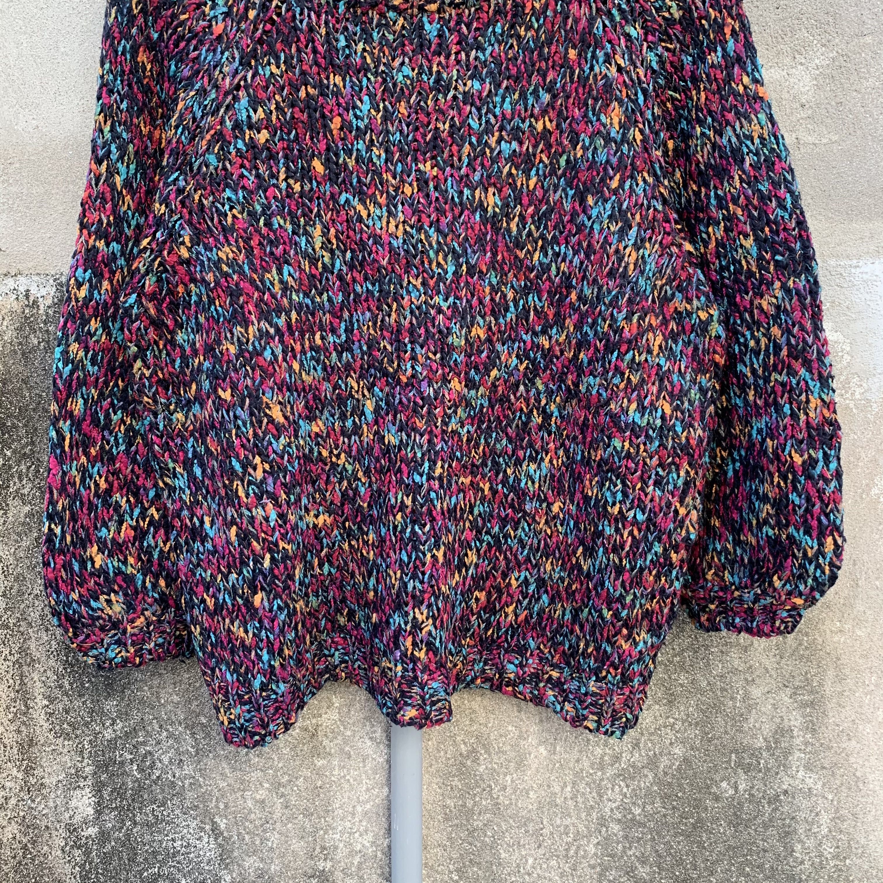 Aran Isles Knitwear Baggy Knit Honeycomb Jumper Japanese Brand Cropped Sweater Size M / US 6-8 / IT 42-44 - 3 Thumbnail