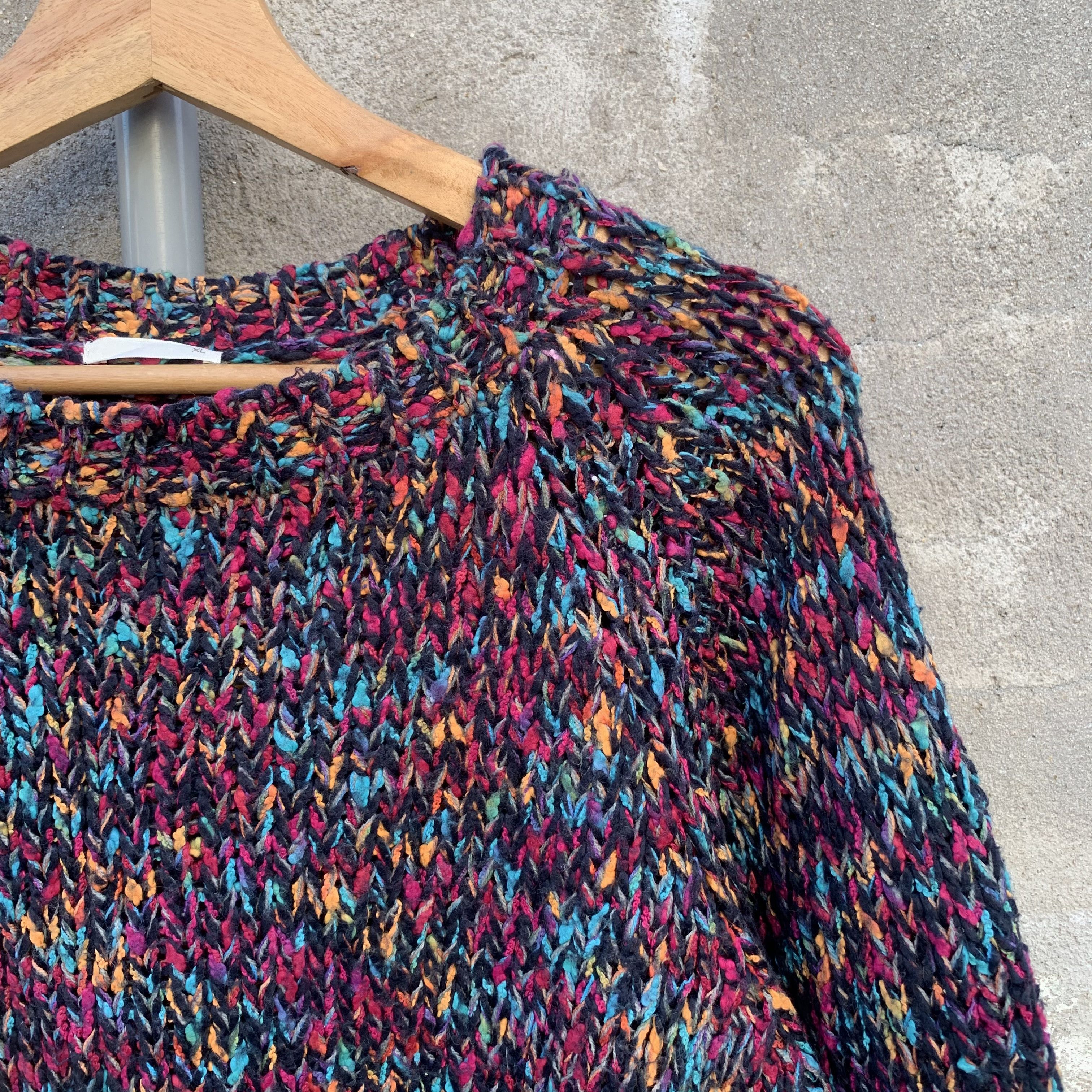 Aran Isles Knitwear Baggy Knit Honeycomb Jumper Japanese Brand Cropped Sweater Size M / US 6-8 / IT 42-44 - 4 Thumbnail