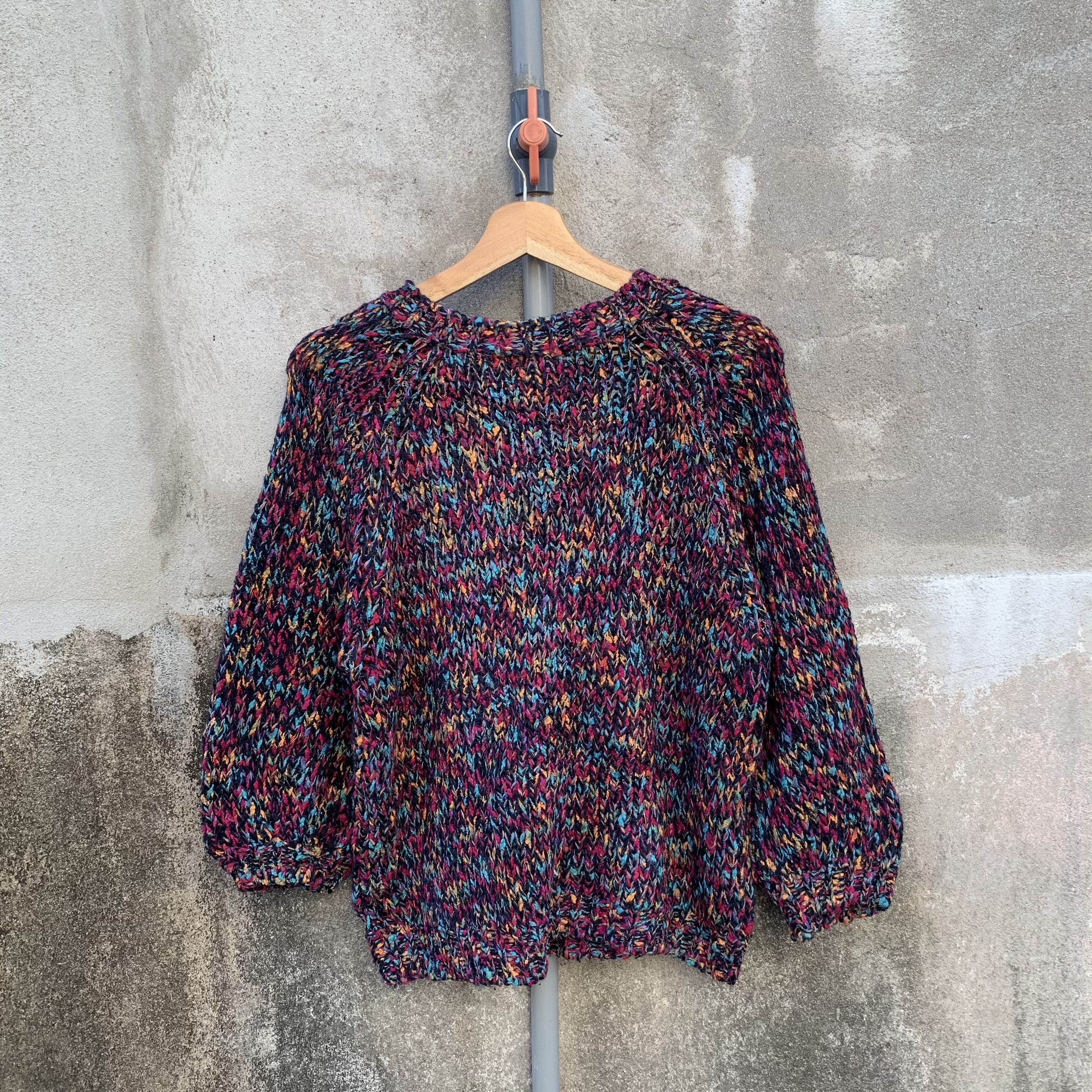 Aran Isles Knitwear Baggy Knit Honeycomb Jumper Japanese Brand Cropped Sweater Size M / US 6-8 / IT 42-44 - 8 Thumbnail