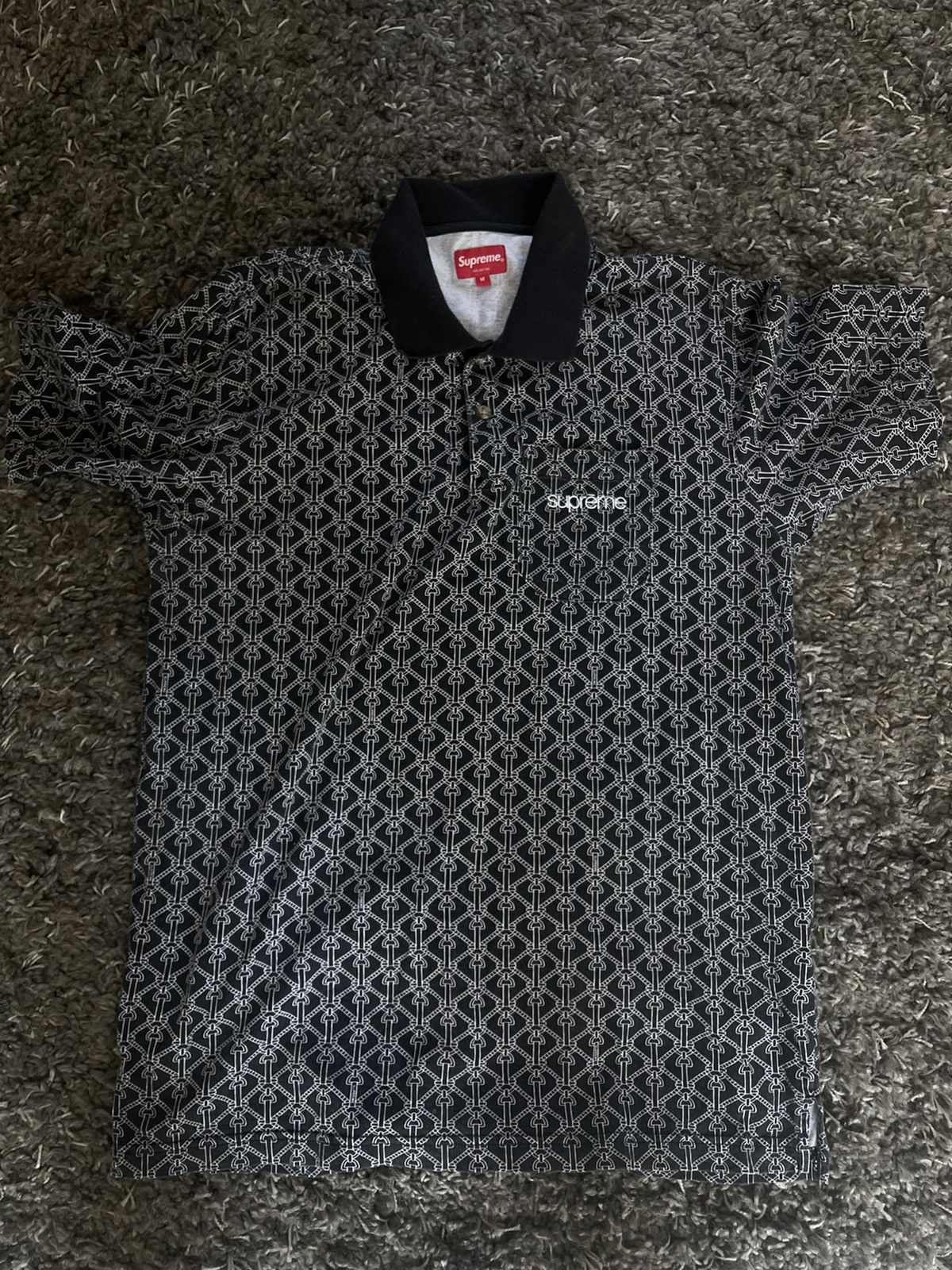 Supreme Supreme chain design polo | Grailed