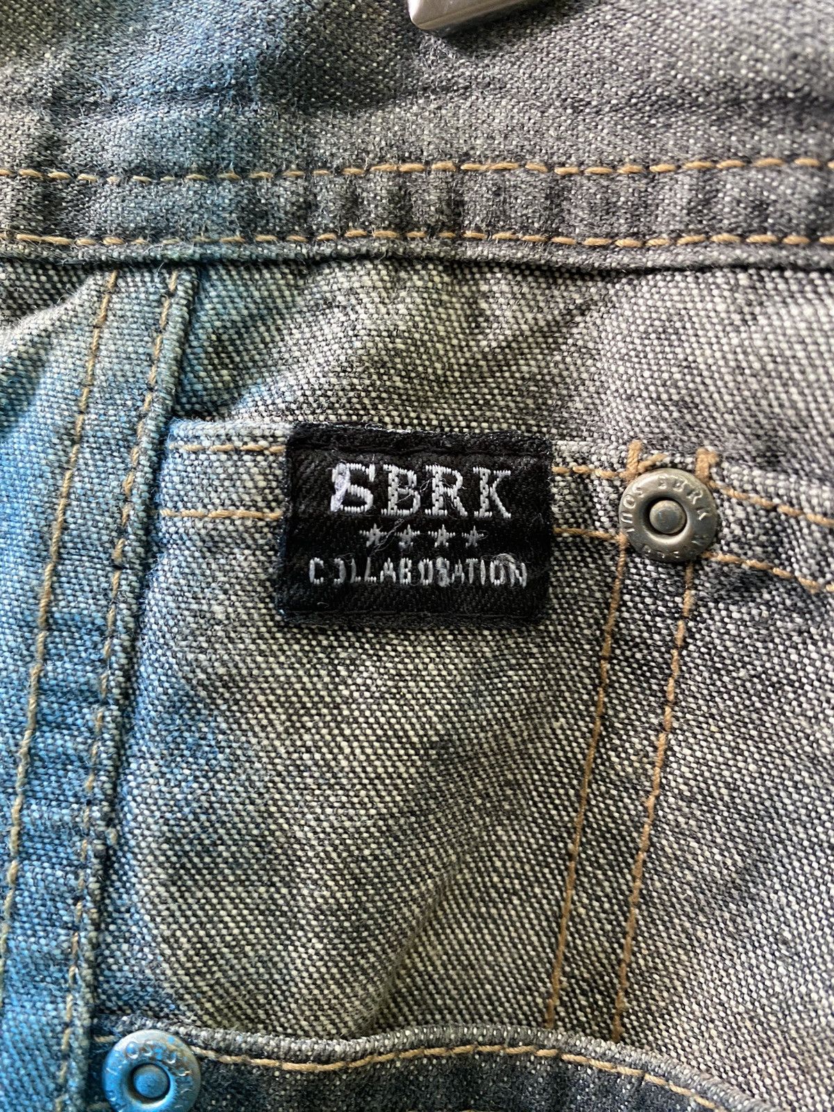 If Six Was Nine VINTAGE SOUL BREAK X BBRK DESIGNER DENIM Size US 34 / EU 50 - 5 Thumbnail