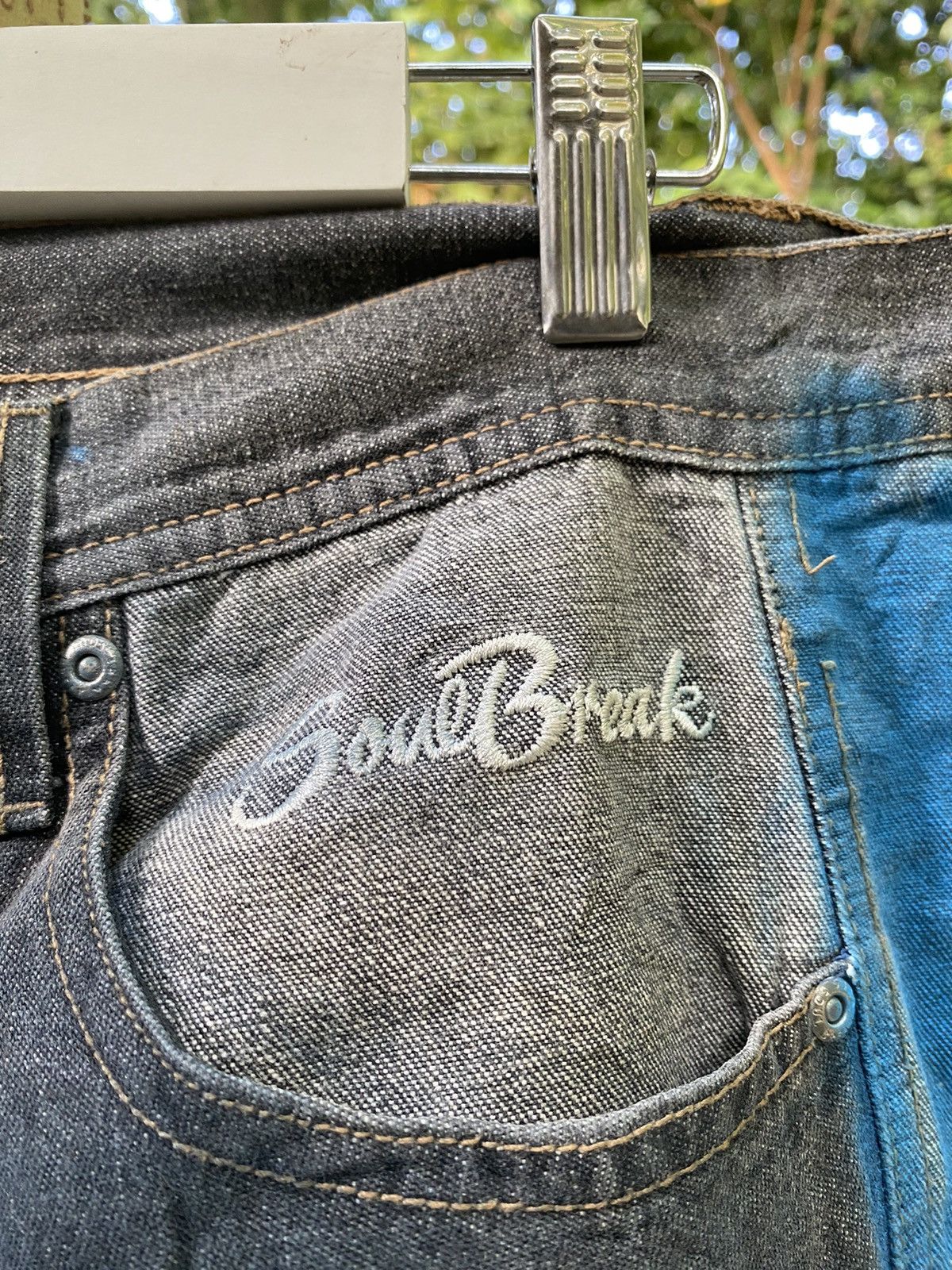 If Six Was Nine VINTAGE SOUL BREAK X BBRK DESIGNER DENIM Size US 34 / EU 50 - 6 Thumbnail