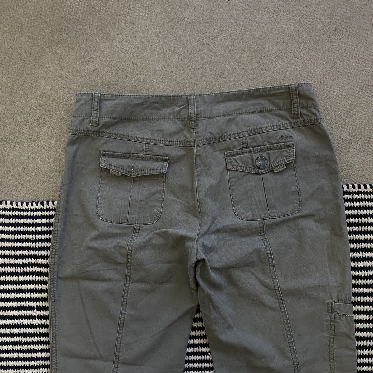Vintage Japanese Flared Multi Pocket Cargo Pants