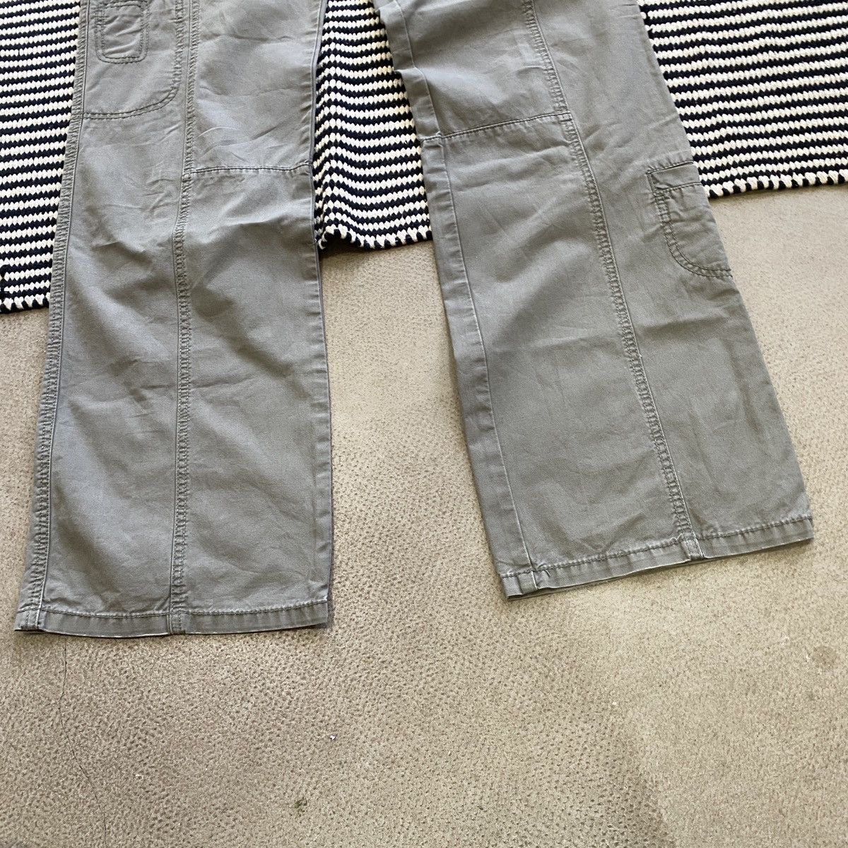 Vintage Japanese Flared Multi Pocket Cargo Pants