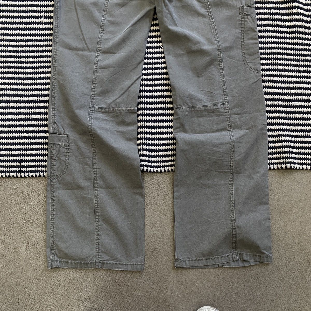 Vintage Japanese Flared Multi Pocket Cargo Pants