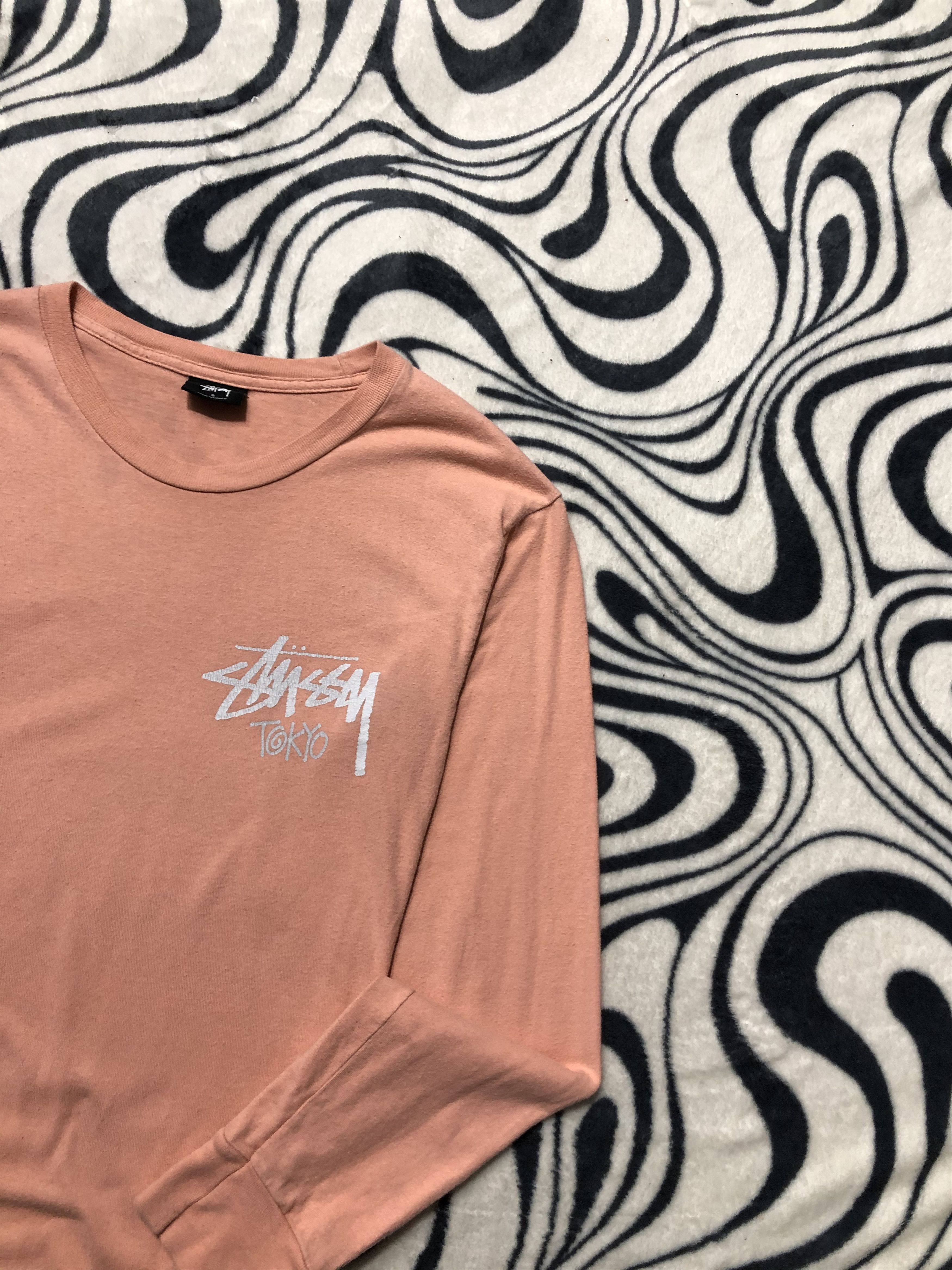 Stussy × Vintage Stussy Vintage Mens Long Sleeve T-Shirt Tee Size US S / EU 44-46 / 1 - 2 Thumbnail